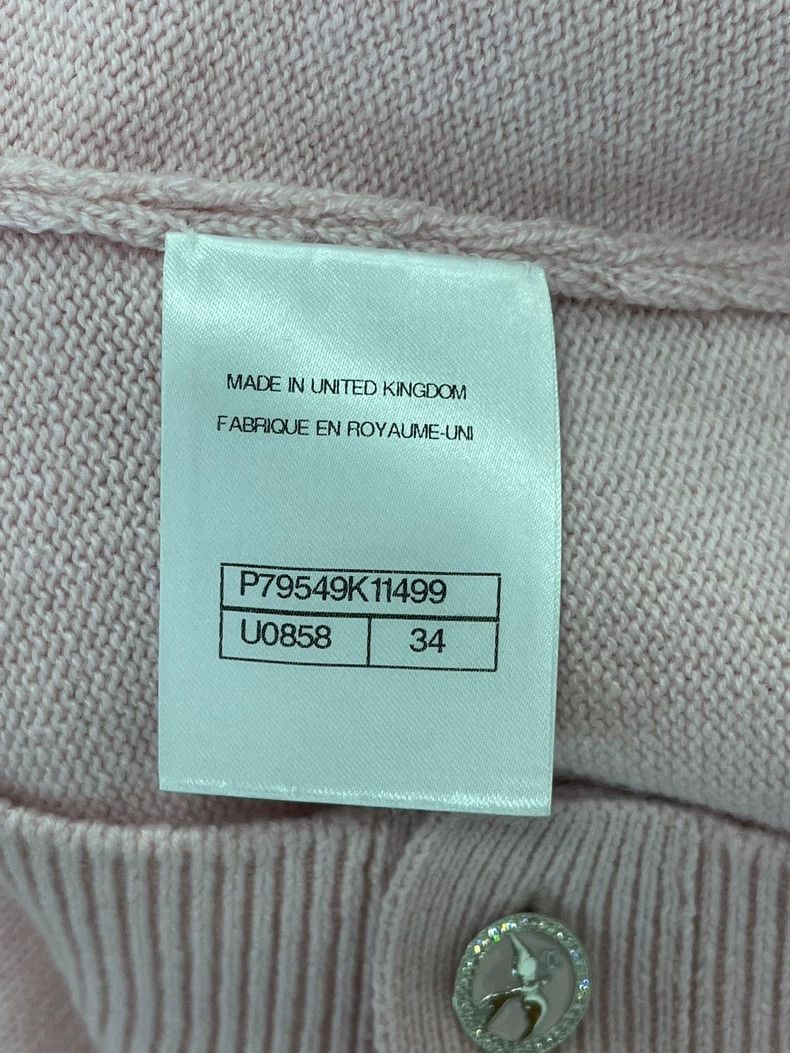 Chanel chanel 25S cherry blossom pink diamond buckle cashmere kni Size XXS / US 00 / IT 34 - 5 Thumbnail