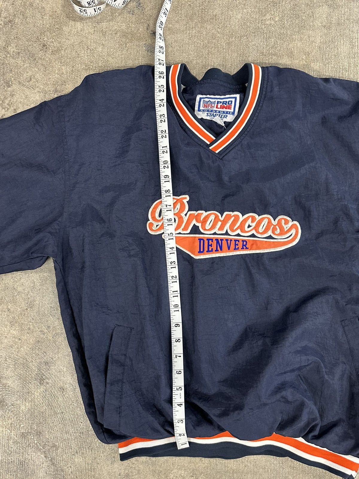 NFL × Starter × Vintage Vintage 90s Starter Denver Broncos Windbreaker Jacket Size US XL / EU 56 / 4 - 11 Thumbnail