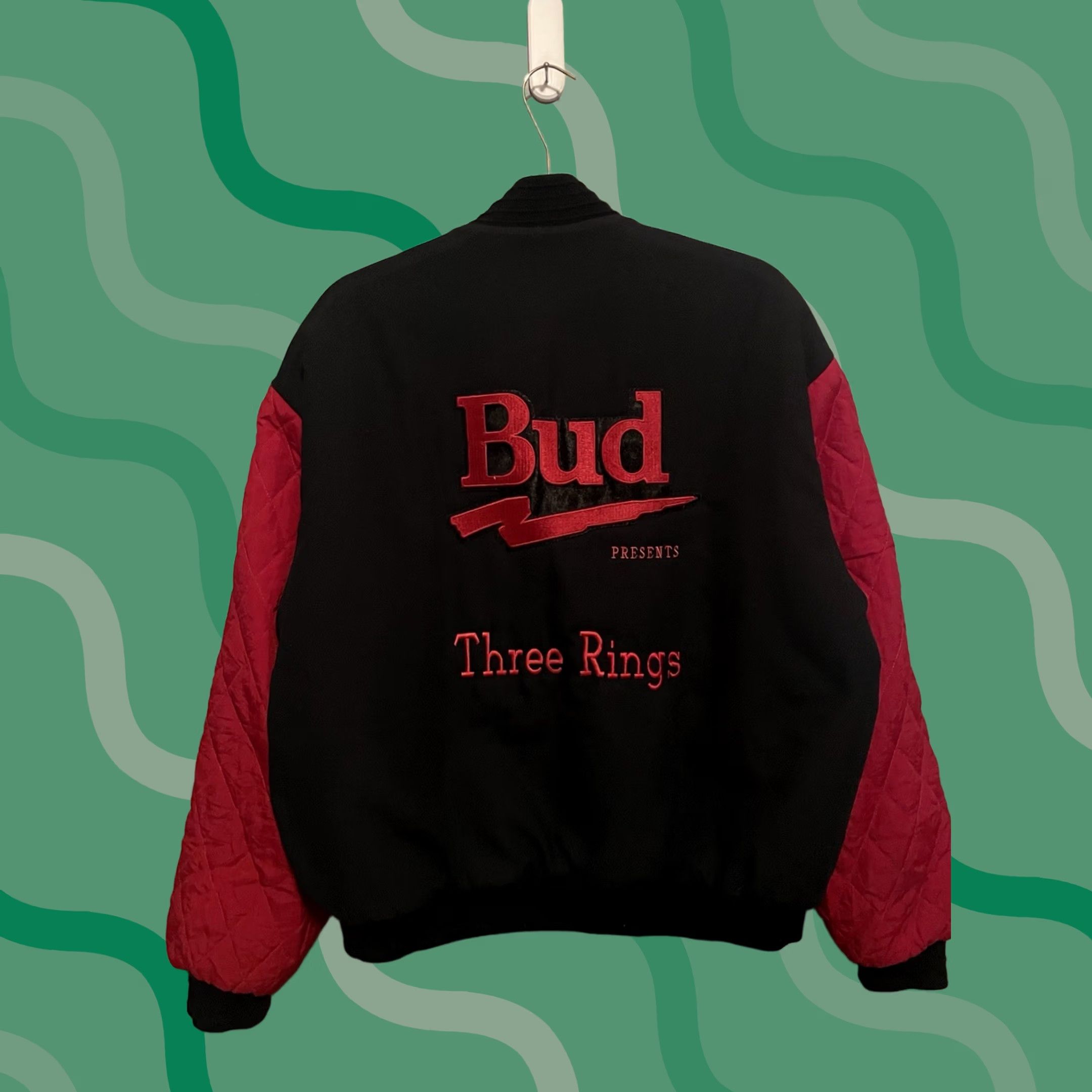 Budweiser VINTAGE Budweiser Official Product Bomber Jacket Shirt? Size US L / EU 52-54 / 3 - 1 Thumbnail