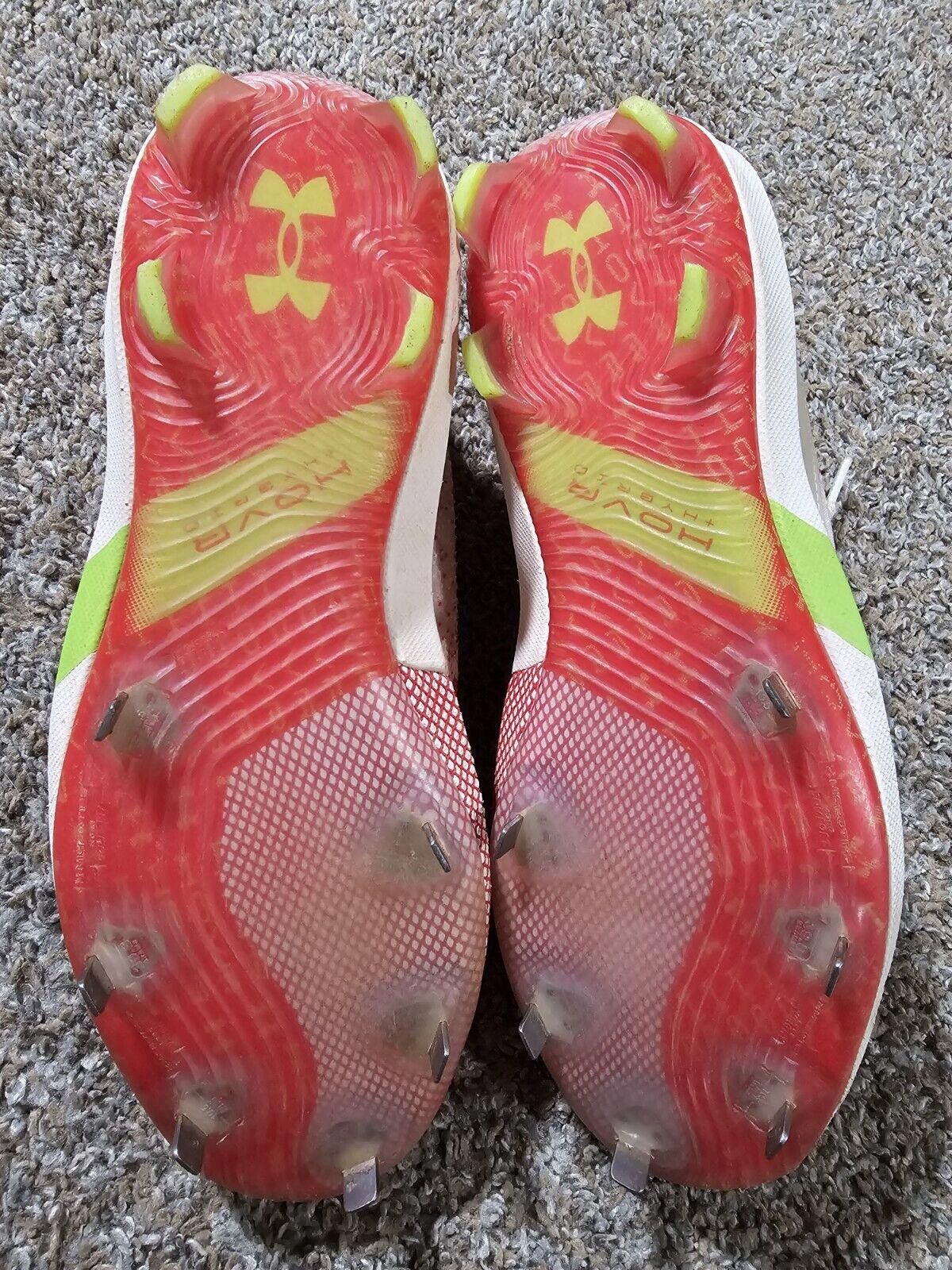 Under Armour Baseball Metal Under Armour Bryce Harper6 White Red 10.5 Size US 10.5 / EU 43-44 - 11 Thumbnail