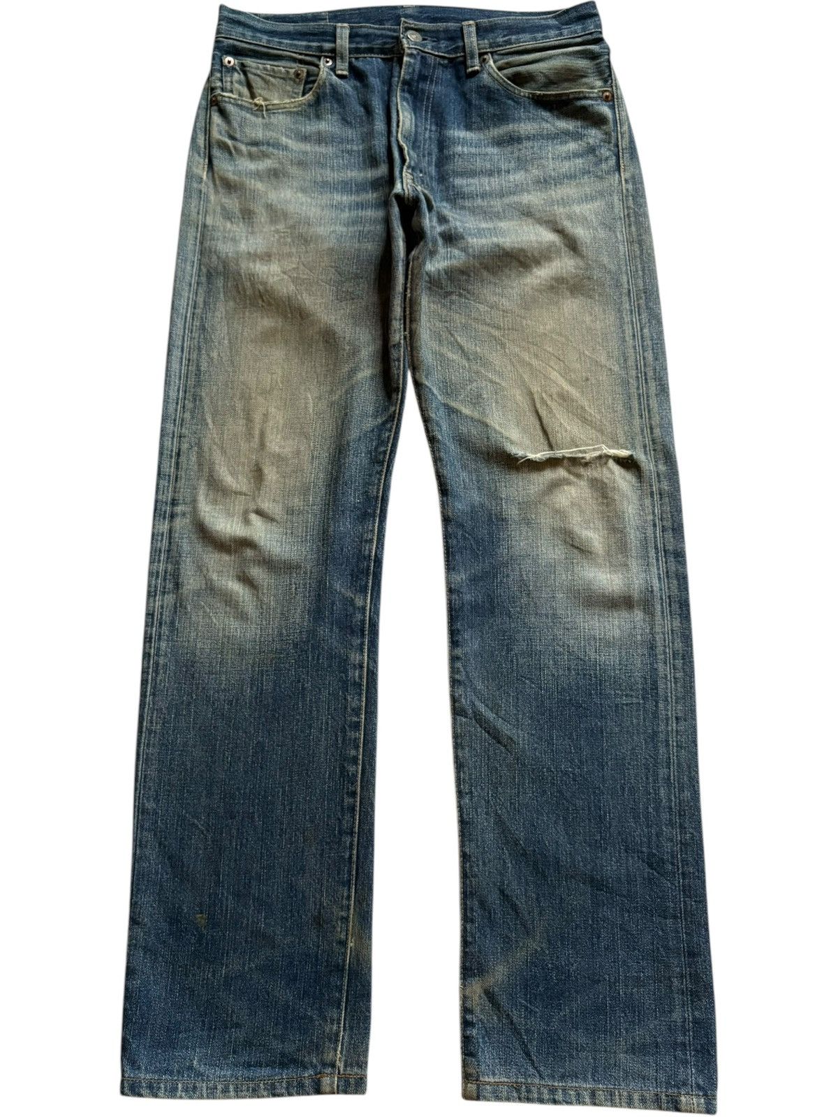 Levi's Vintage 90s Levis 505 Mud Wash Distressed Jeans Size US 31 - 1 Thumbnail
