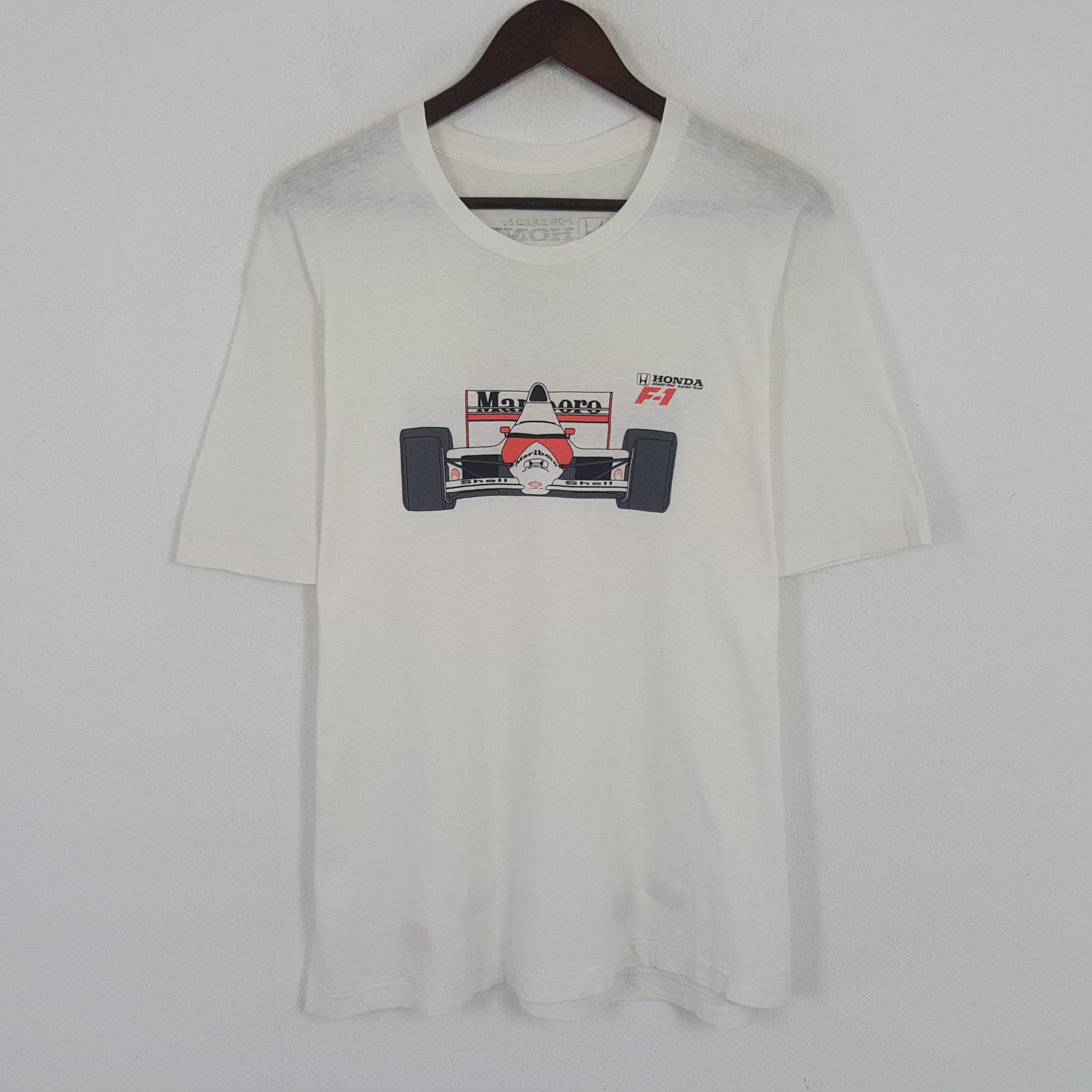 Vintage Vintage Powered by Honda x Marlboro Racing Tshirt Size US L / EU 52-54 / 3 - 3 Thumbnail