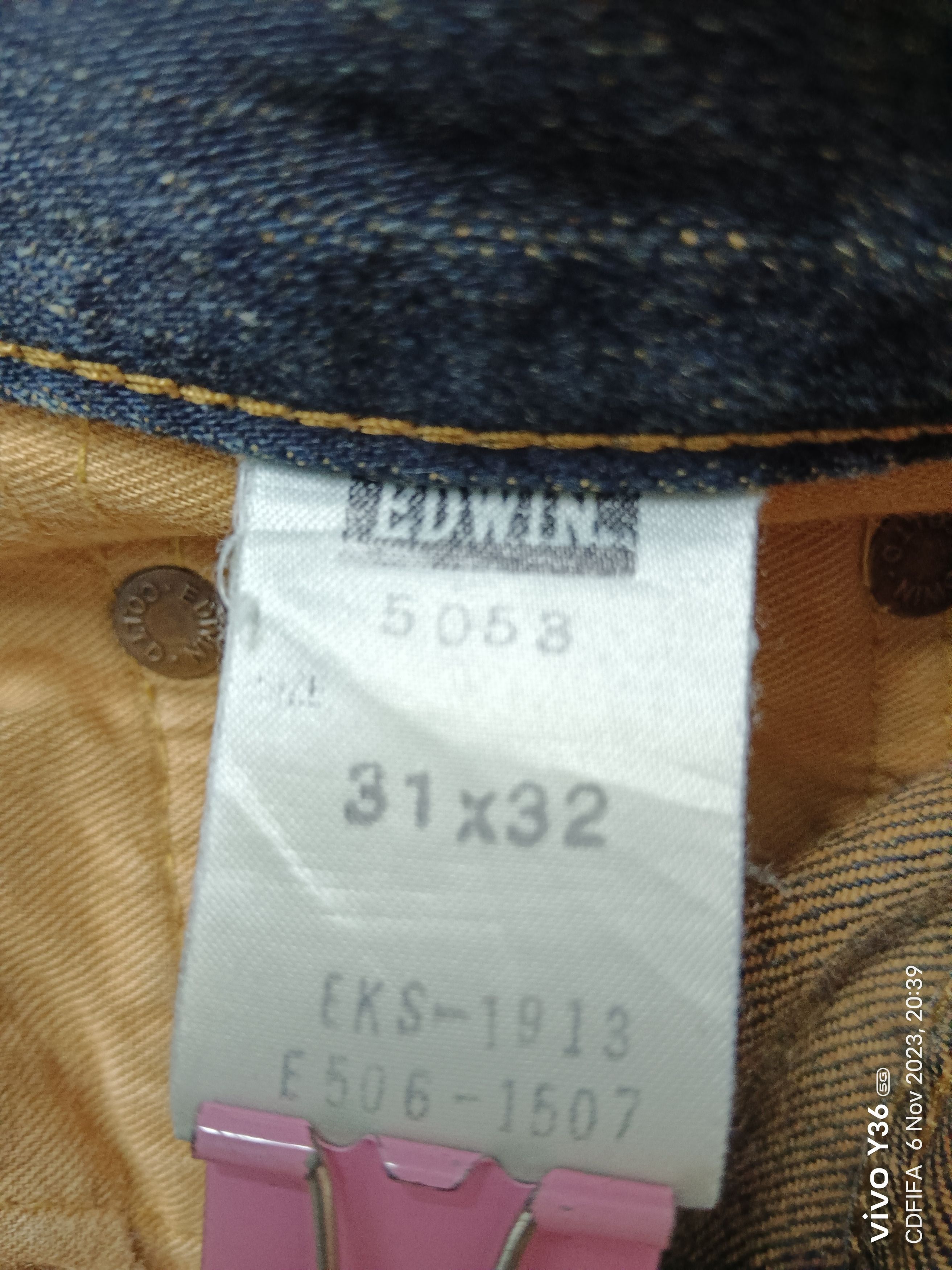 Edwin 💥 Selvedge 💥 Edwin 505 ZXX Distressed Denim Size US 31 - 10 Thumbnail