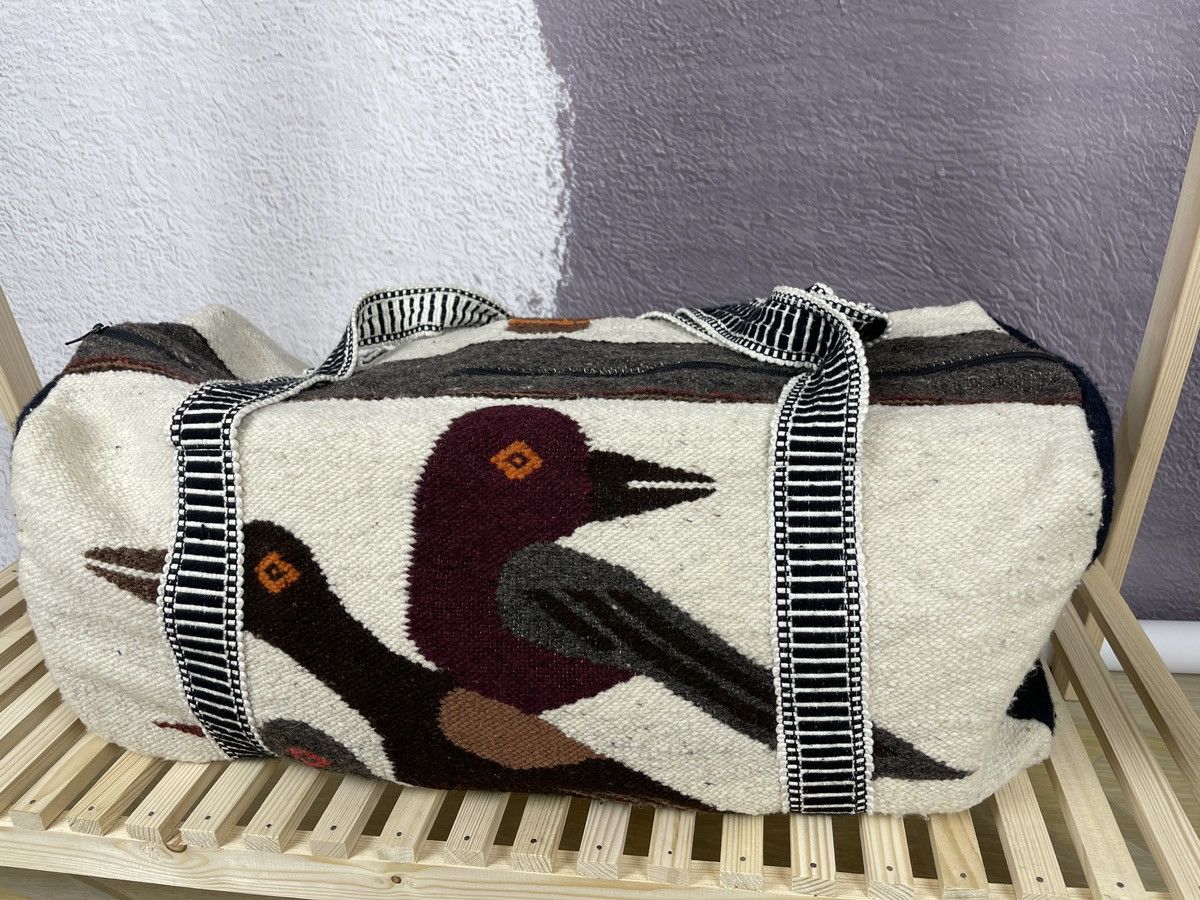 Vintage Vintage Indians style wool bag bird men in hat pattern Size ONE SIZE - 11 Thumbnail