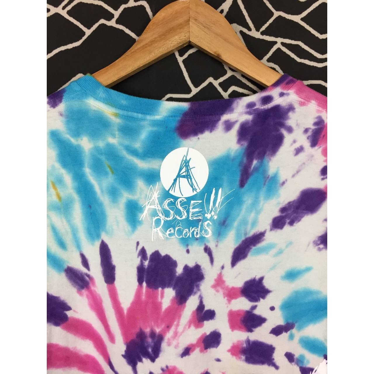 Japanese Brand Asse!! Records More Local More Global Spiral Tie Dye Tee Size US L / EU 52-54 / 3 - 6 Thumbnail