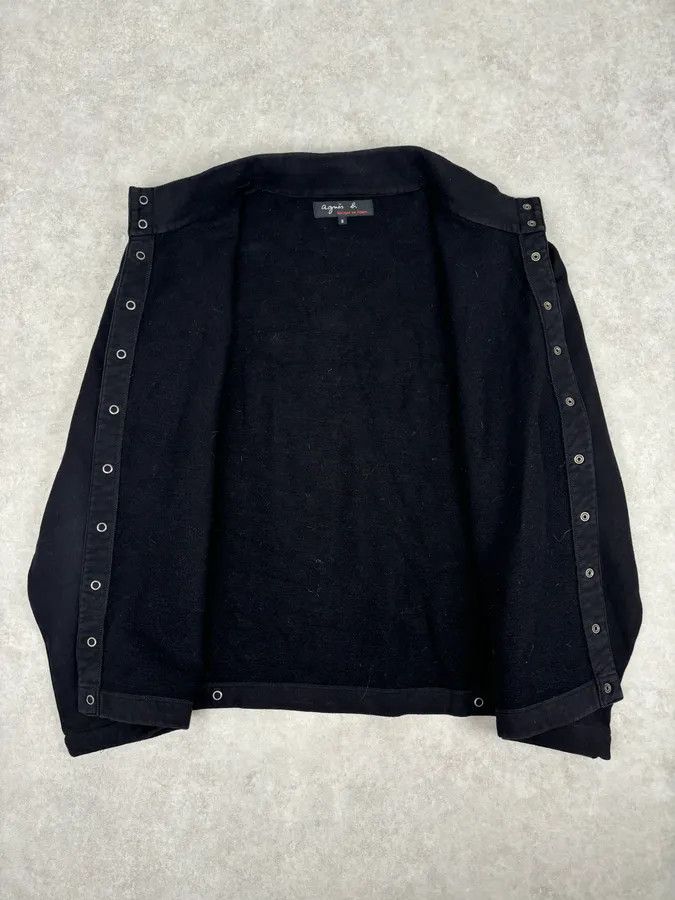 agnes b. Agnes b Black Cotton Button-Front Cardigan Size S / US 4 / IT 40 - 7 Thumbnail