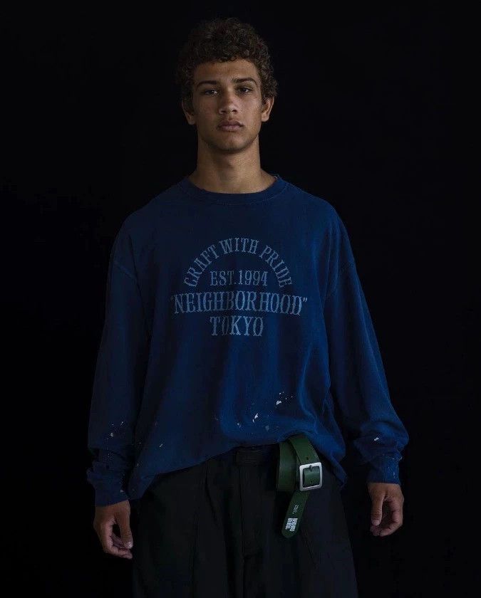 Neighborhood NEIGHBORHOOD DAMAGE CREWNECK LS Distressed Painted Size US L / EU 52-54 / 3 - 2 Thumbnail