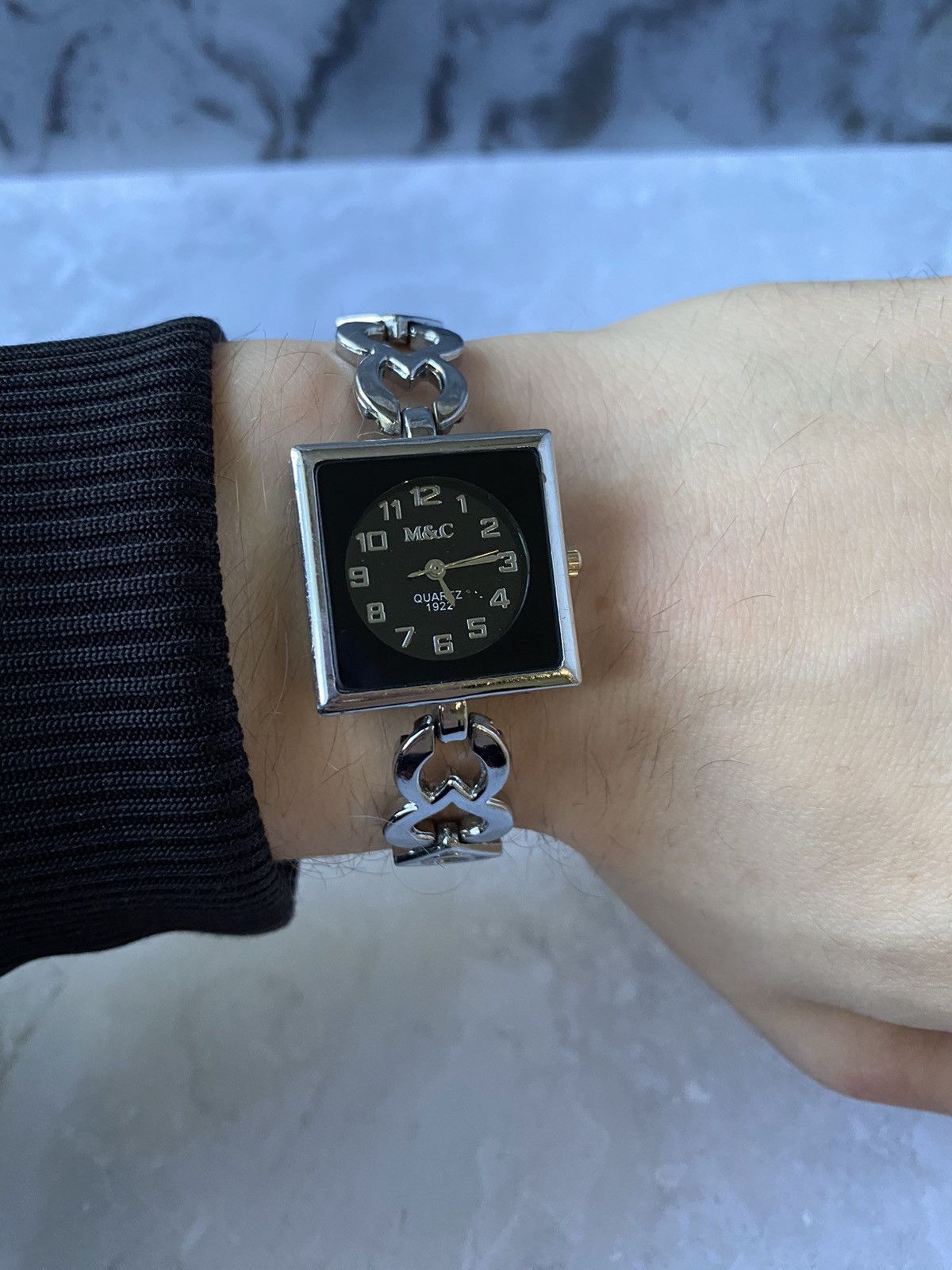 Japanese Brand × Vintage Futuristic Very Rare M&C Quartz 1922 Watch with Bracelet Size ONE SIZE - 6 Thumbnail
