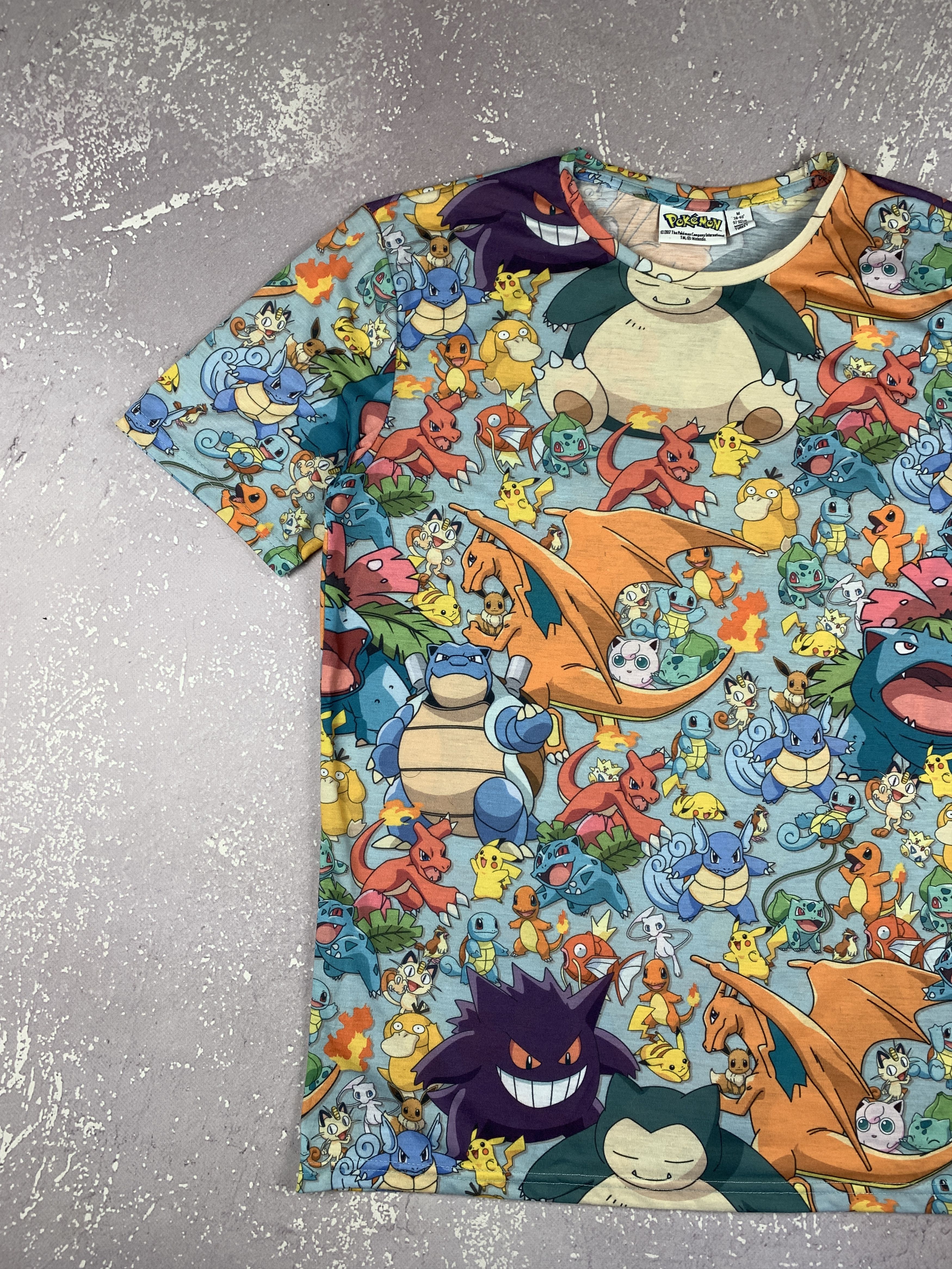 Cartoon Network × Nintendo × Pokemon Vintage Pokemon Monogram Movie T Shirt Mens M Size US M / EU 48-50 / 2 - 3 Thumbnail