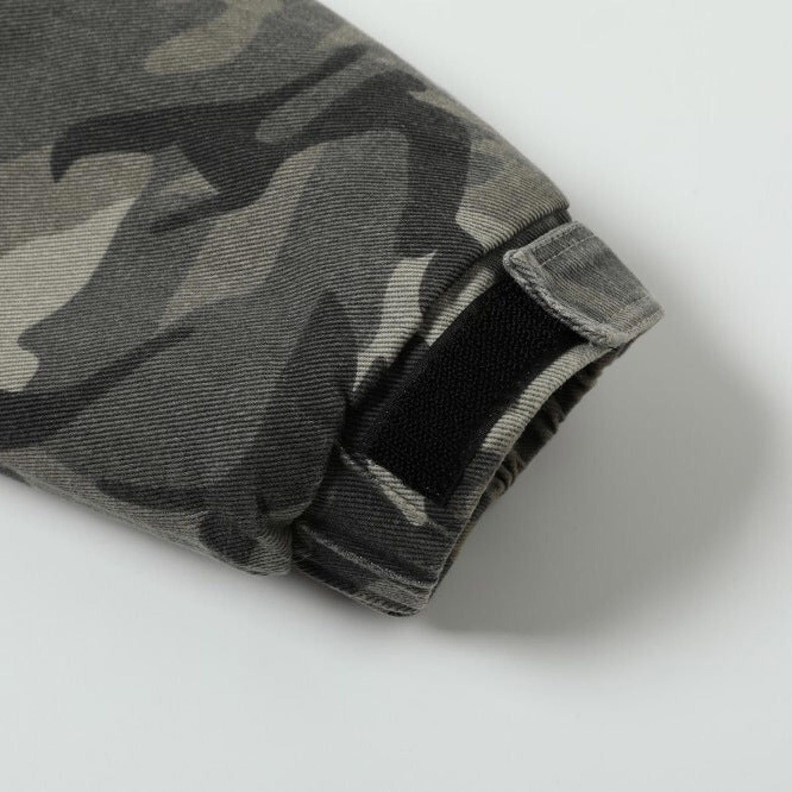 Japanese Brand Gray Camouflage Toggle Closure Jacket, Casual Outerwear Size US M / EU 48-50 / 2 - 3 Thumbnail