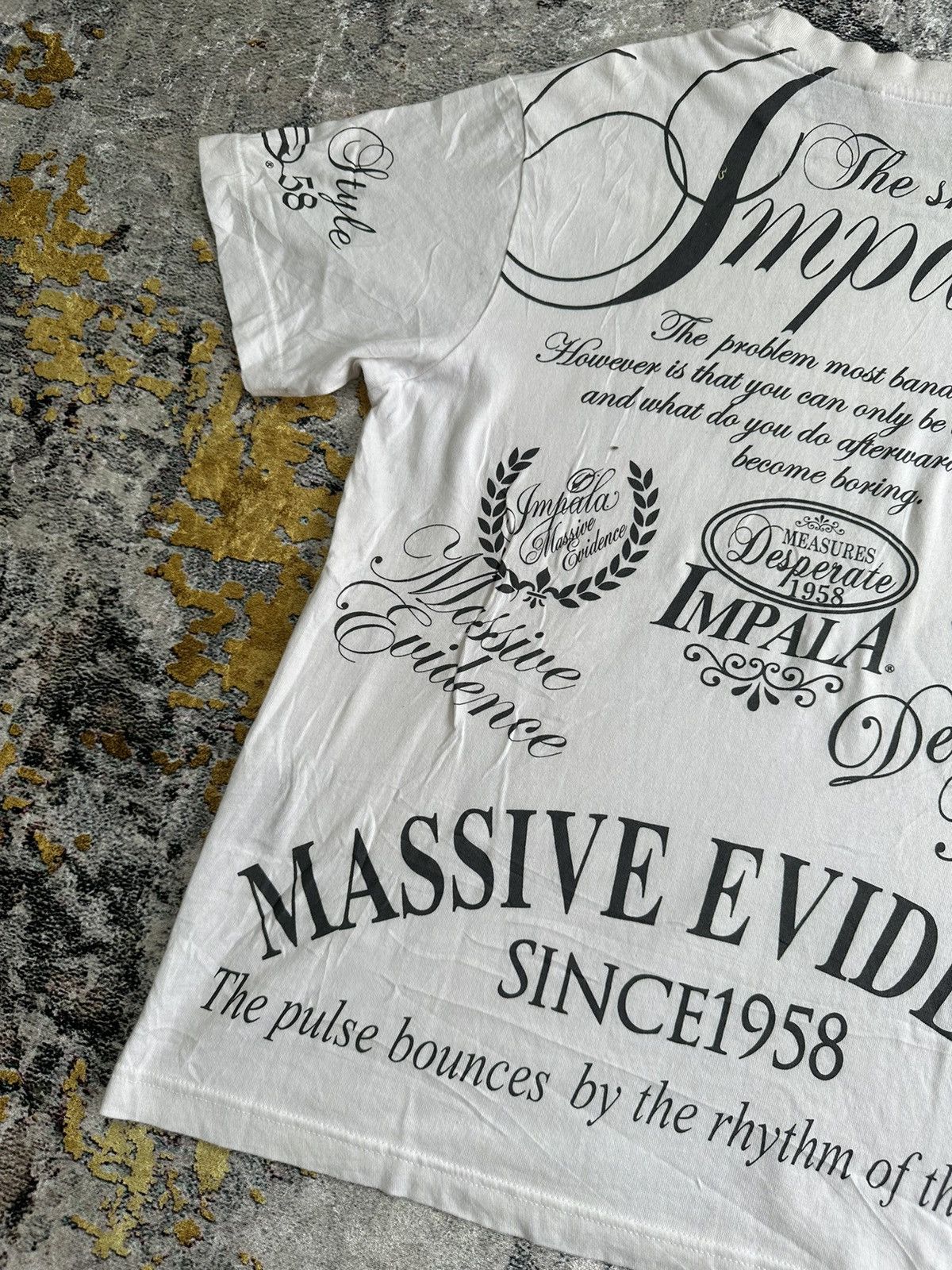 Hysteric Glamour THE SHINE IMPALA MASSIVE EVIDENCE CRAZY HYSTERIC PUNK STYLE Size US M / EU 48-50 / 2 - 9 Thumbnail