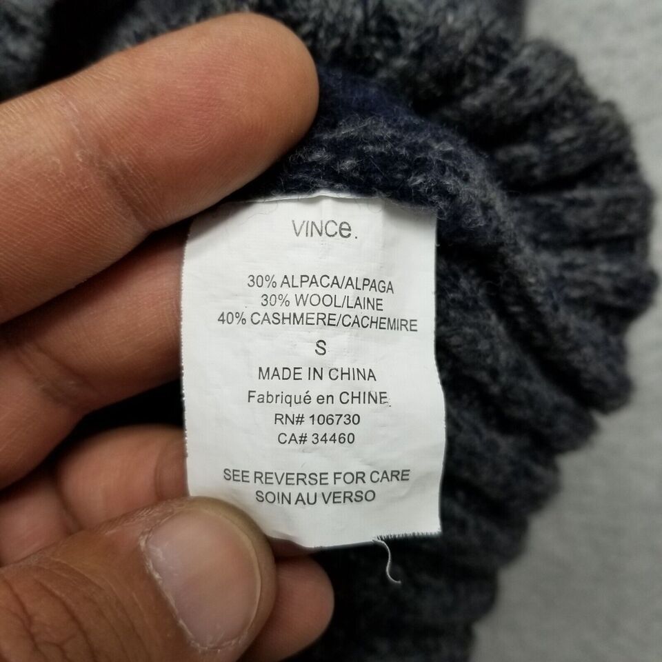 Vince Vince Sweater Mens Small Striped Pullover Buttons Cashmere Size US S / EU 44-46 / 1 - 11 Thumbnail