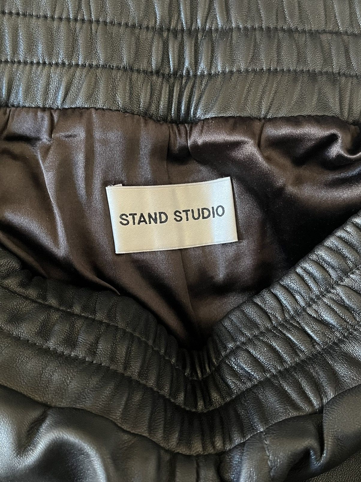 Other Stand Studio Cropped Leather Trousers Size US 30 / EU 46 - 7 Thumbnail