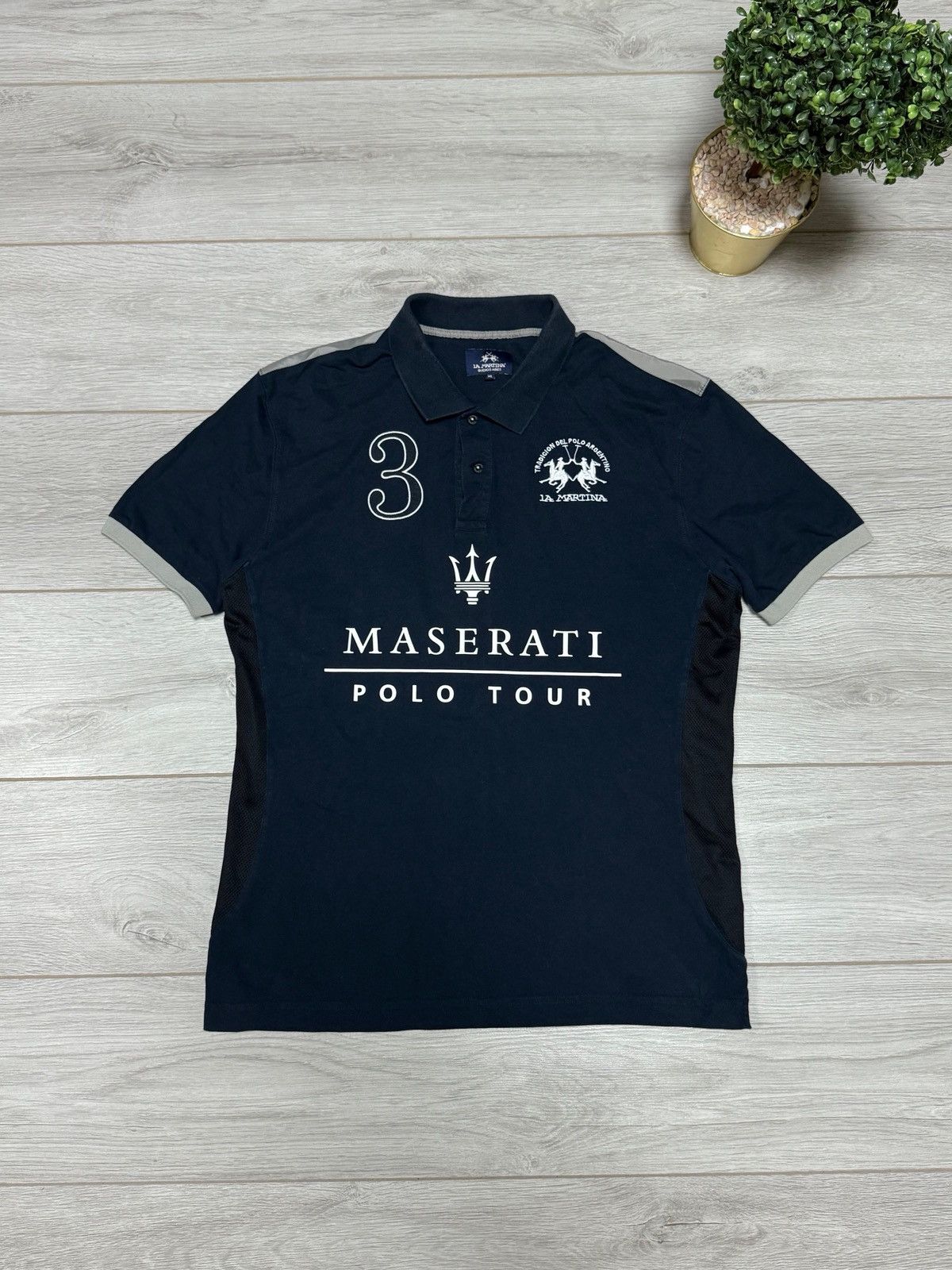 La Martina La Martina Maserati tee shirt polo buttons Size US XL / EU 56 / 4 - 1 Thumbnail