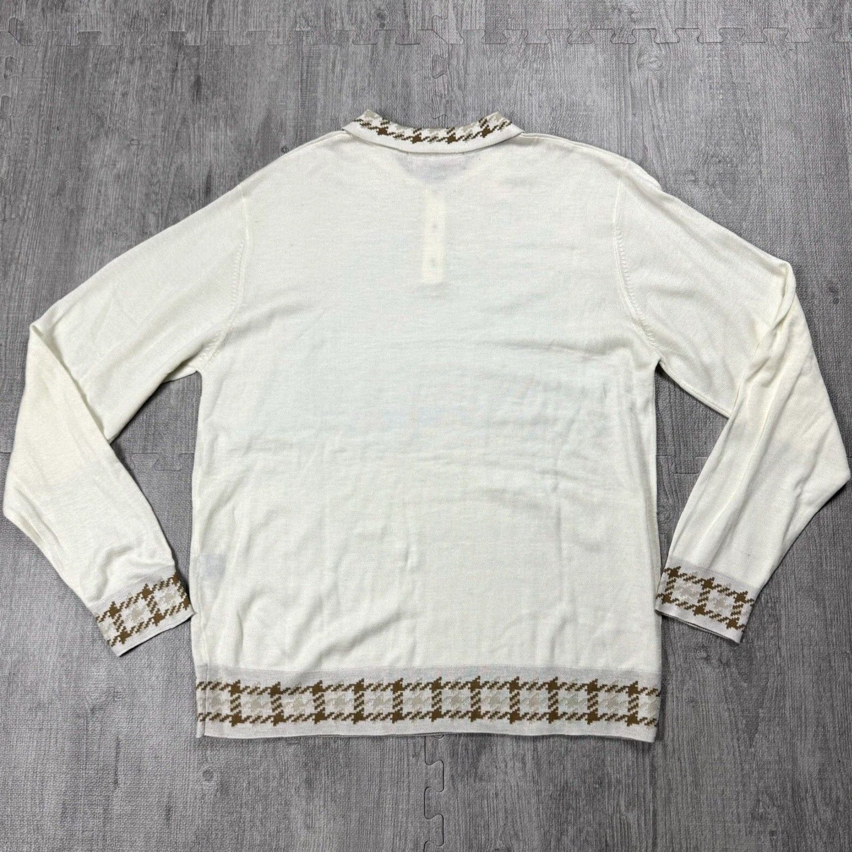 Etro VINTAGE Royal Prestige Men’s Knit Pullover Sweater XL Ivory Hip Hop Art 80s 90s Size US XL / EU 56 / 4 - 7 Thumbnail