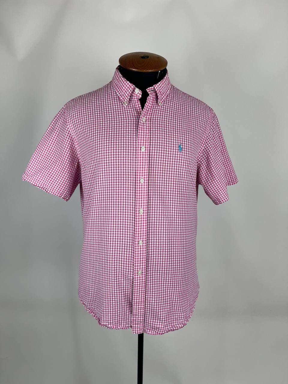 Designer × Polo Ralph Lauren Ralph Lauren Polo Shirt Short Sleeve Seersucker Check (0472) Size US XL / EU 56 / 4 - 2 Thumbnail