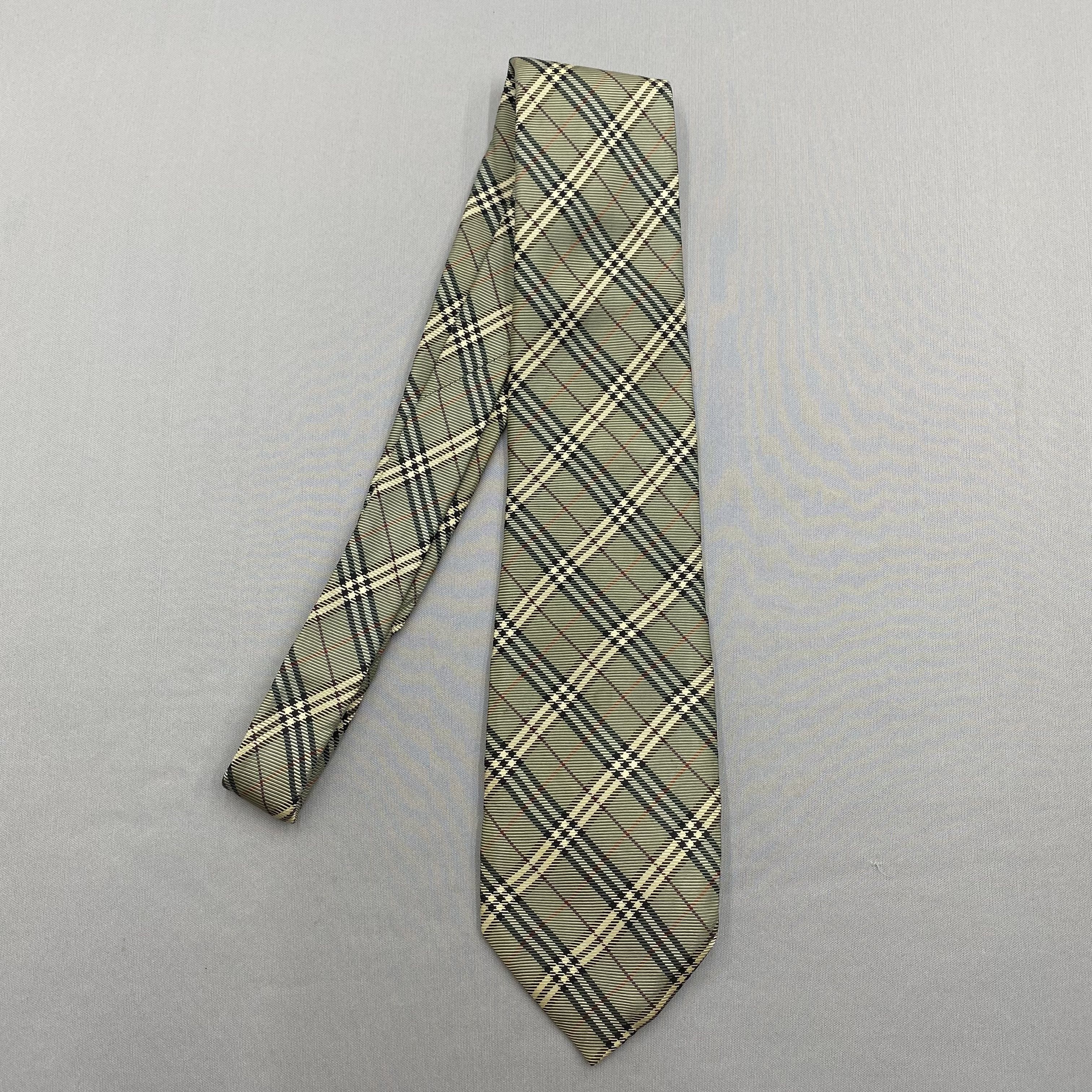 Burberry Vintage Burberry SILK Necktie Cravate Pure Silk Neck Tie Size ONE SIZE - 5 Thumbnail