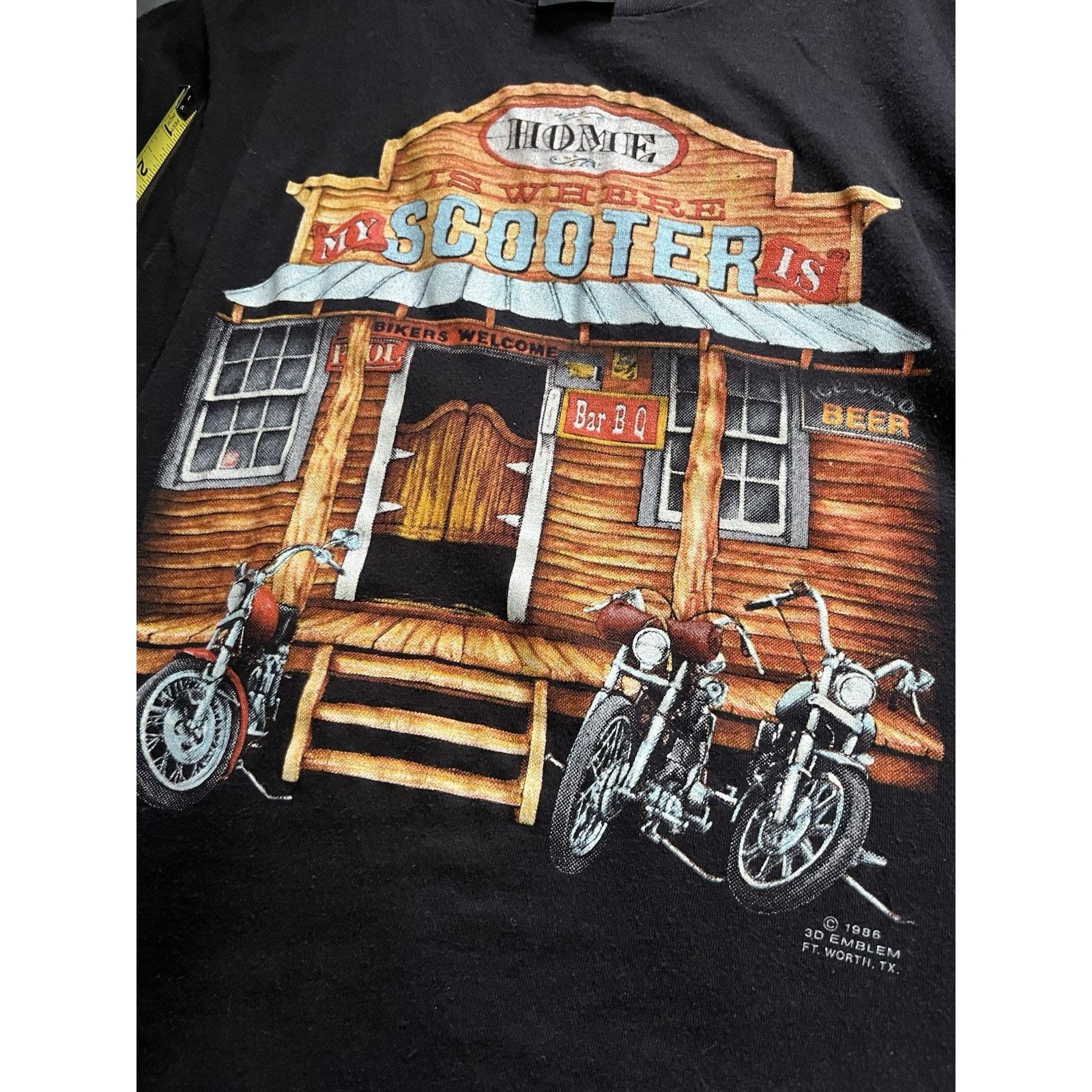 Harley Davidson 1986 Harley Davidson 3D EMBLEM - Home Is Where My Scooter Is Size US S / EU 44-46 / 1 - 8 Thumbnail