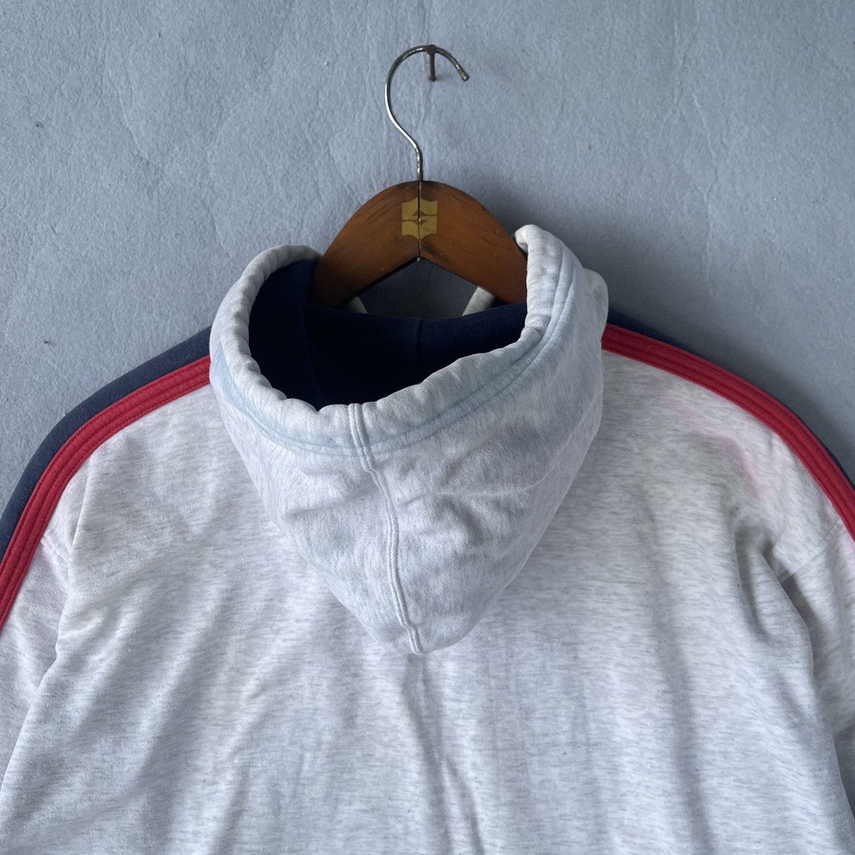 Wilson Vintage 90s Wilson Pro Staff Hoodie – Grey/Red/Navy Size US L / EU 52-54 / 3 - 8 Thumbnail