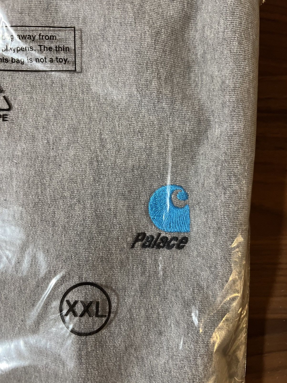 Carhartt Wip × Palace Palace x Carhartt WIP Hoodie Sweatshirt Heather Grey Sz XXL Size US XXL / EU 58 / 5 - 5 Thumbnail