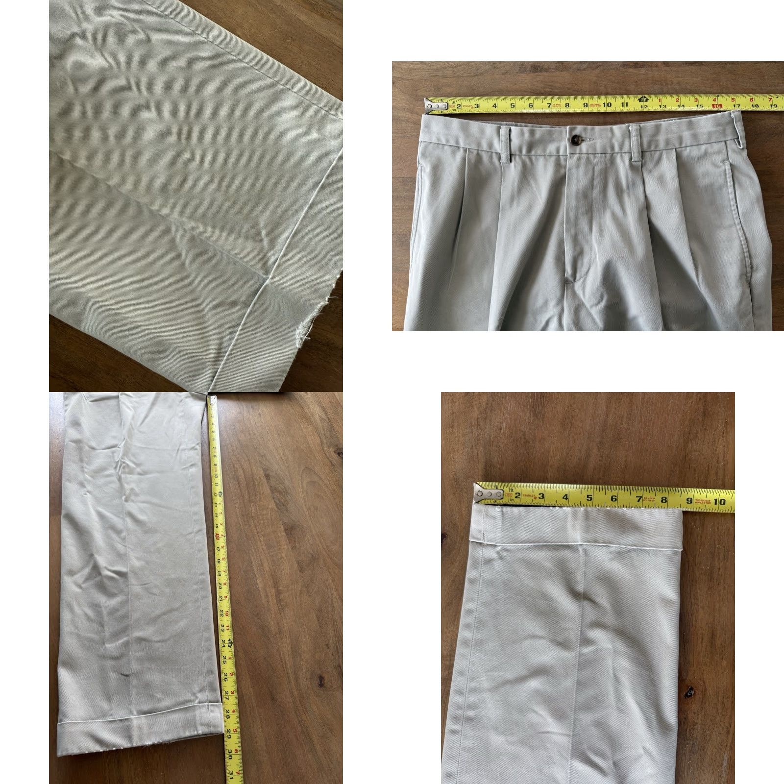Brooks Brothers Brooks Brothers Pants Chino Men 34x30 Beige Cotton Twill 5-Pocket Straight Regular Desk Office Casual Workwear Trousers Size US 34 / EU 50 - 8 Thumbnail