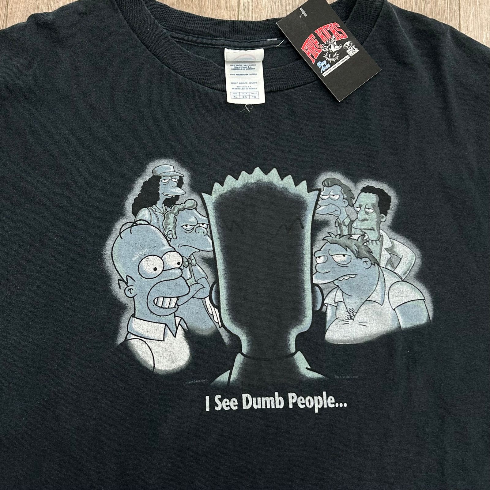 The Simpsons Vintage The Simpsons 2001 I See Dumb People Bart Tee Size XL Size US XL / EU 56 / 4 - 2 Thumbnail