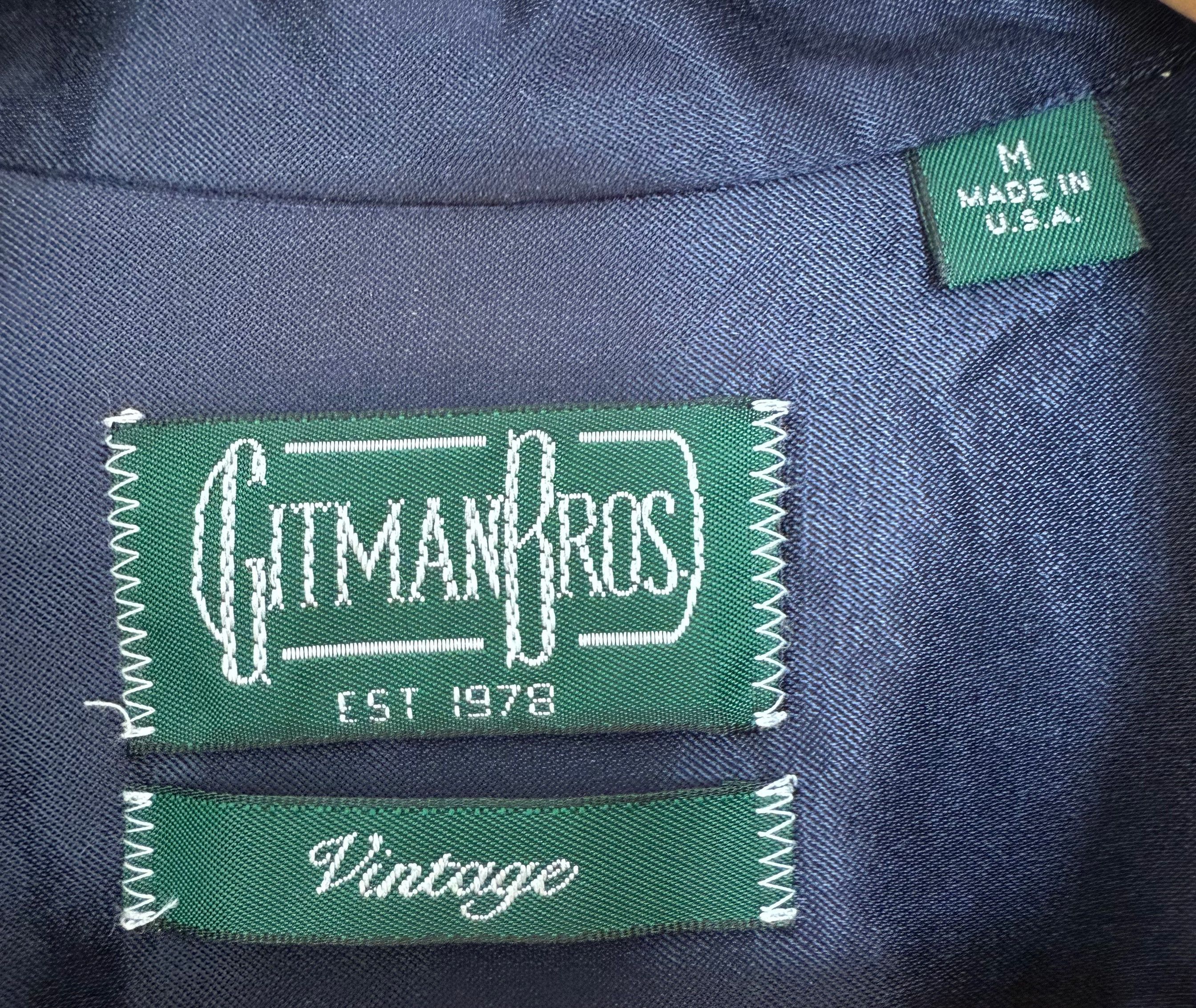 Gitman Bros. Vintage Band-Collar / Hidden Placket Shirt / Overshirt Size US M / EU 48-50 / 2 - 5 Thumbnail