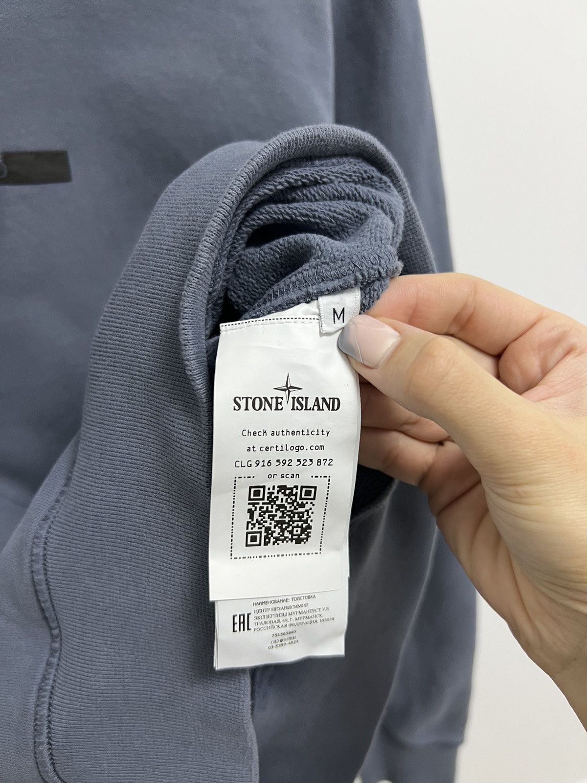 Designer × Stone Island Grey Stone Island hoodie Size US M / EU 48-50 / 2 - 14 Thumbnail