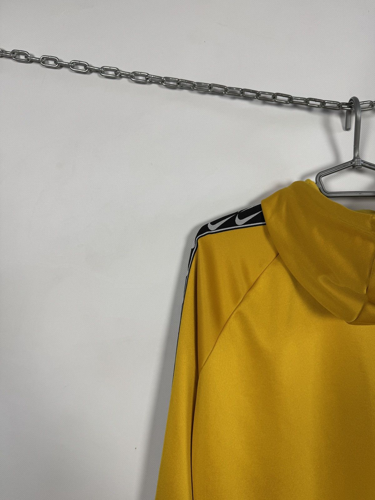 Nike Nike Tape Poly Over The Head Hoodie Swoosh Logo Yellow Small Size S / US 4 / IT 40 - 13 Thumbnail