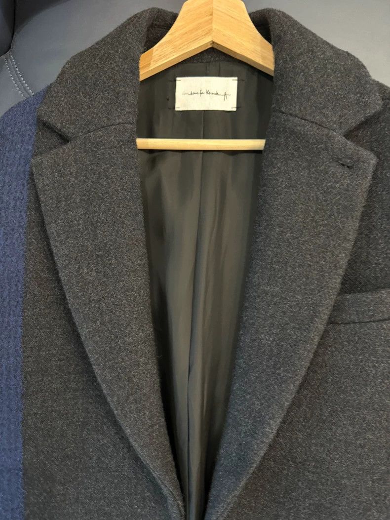 Song For The Mute Song For The Mute Color-block wool coat Size US S / EU 44-46 / 1 - 1 Thumbnail