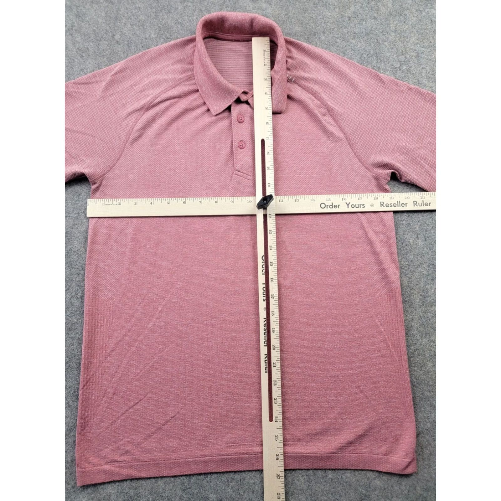 Lululemon Lululemon Polo Shirt Mens Medium Pink Short Sleeve Active Casual Golf Stretch Size US M / EU 48-50 / 2 - 7 Thumbnail