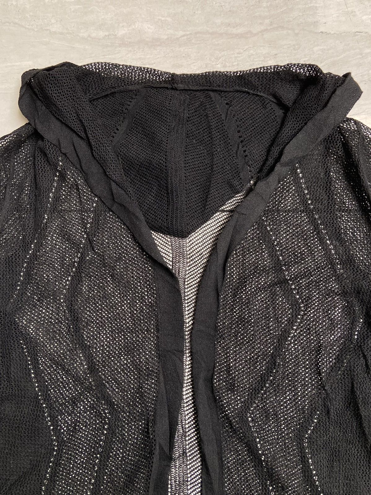 Designer LINEA FORMICA Black Mesh Cardigan Size US M / EU 48-50 / 2 - 4 Thumbnail