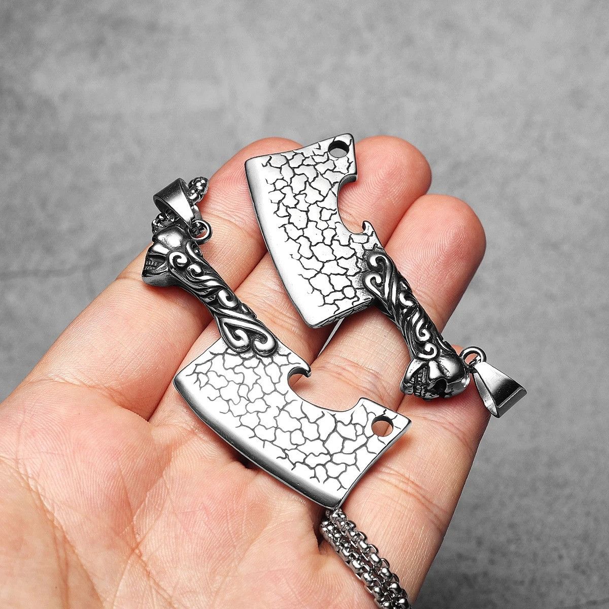 Other Skull Knife Pendant Accessories Necklace Gifts For Him Size ONE SIZE - 3 Thumbnail