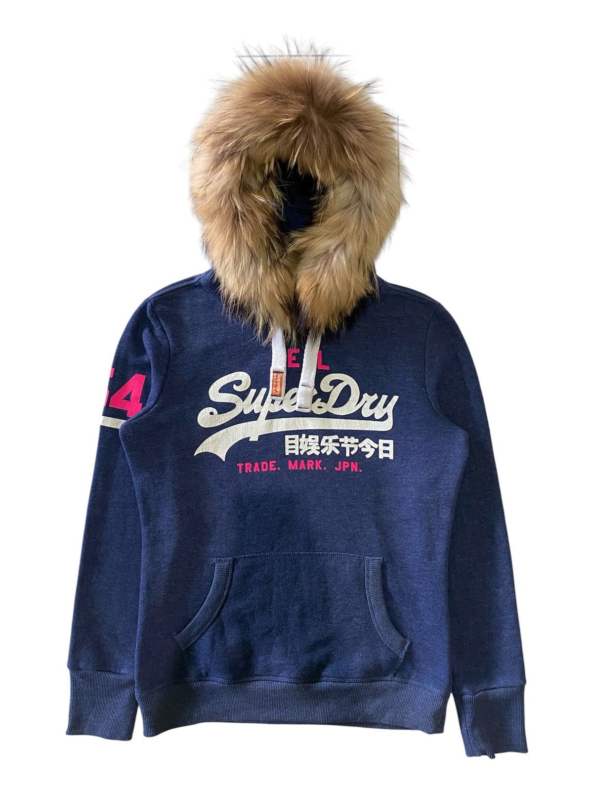 Japanese Brand Fur SuperDry Vintage Pullover Hoodie Big Logo Japan Style Size S / US 4 / IT 40 - 1 Thumbnail
