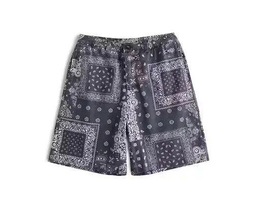Japanese Brand 21SS Tokyo Union Navy Blue Bandana Paisley Aloha Shorts Size US 32 / EU 48 - 1 Thumbnail