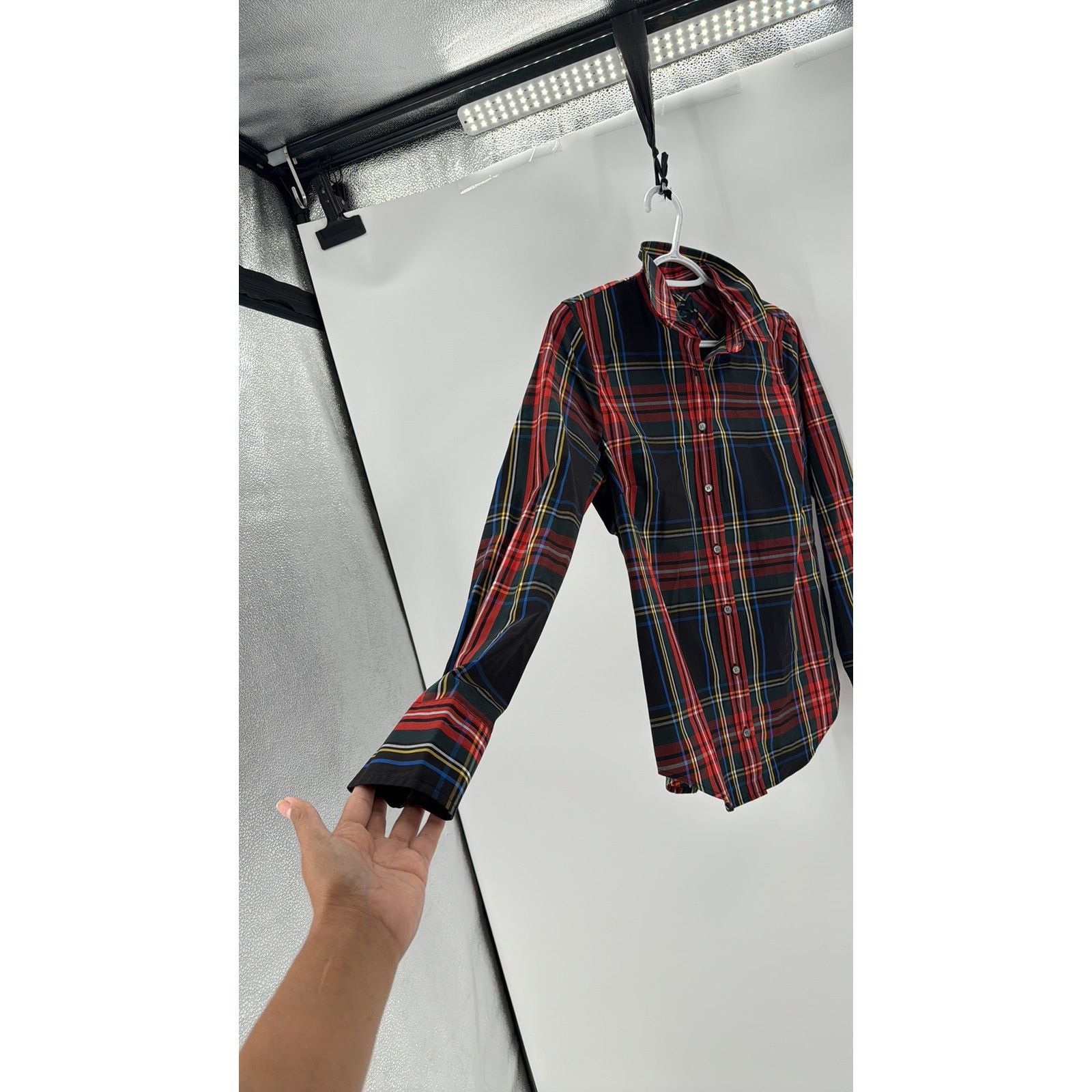 J.Crew J.CREW Slim-fit stretch poplin shirt in Stewart tartan sz 4 Size S / US 4 / IT 40 - 6 Thumbnail