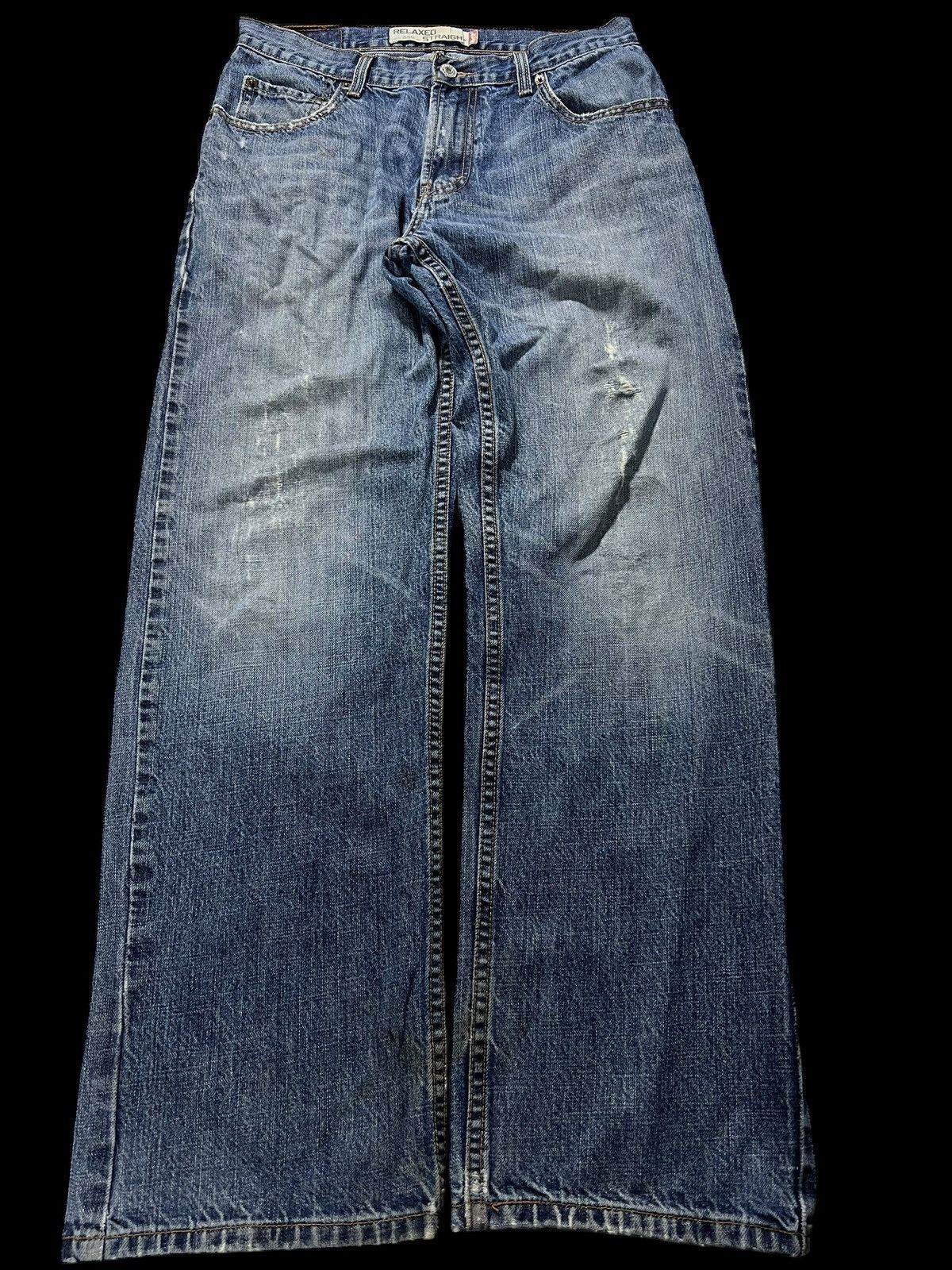 Levi's × Levi's Vintage Clothing 💥Baggy💥Vintage Levis 559 Distress Washed Jeans Size US 30 / EU 46 - 1 Thumbnail