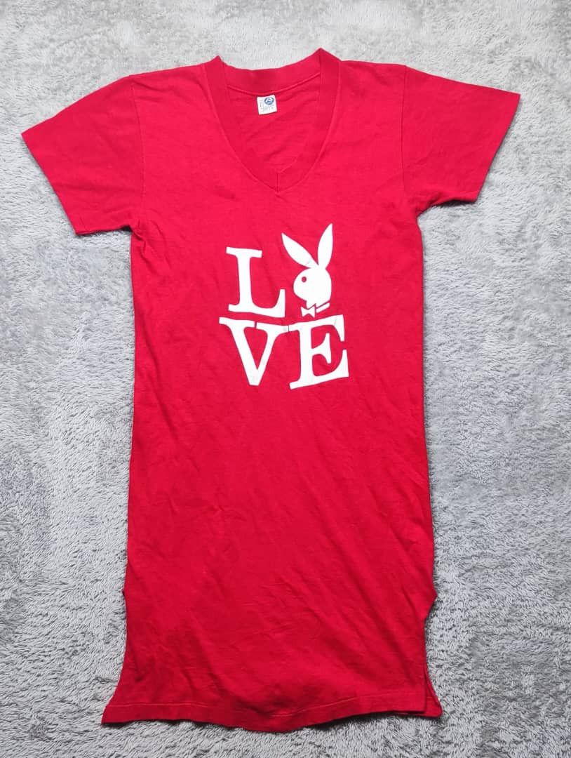 Mostly Heard Rarely Seen × Playboy × Vintage VINTAGE RARE PLABOY LOVE DRESS SHIRT Size S / US 4 / IT 40 - 1 Thumbnail