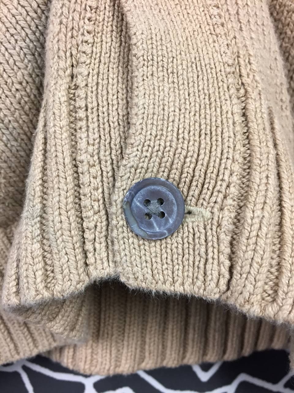 Polo Ralph Lauren Polo Ralph Lauren Vintage Distressed Knit Cardigan Sweater Size US L / EU 52-54 / 3 - 8 Thumbnail