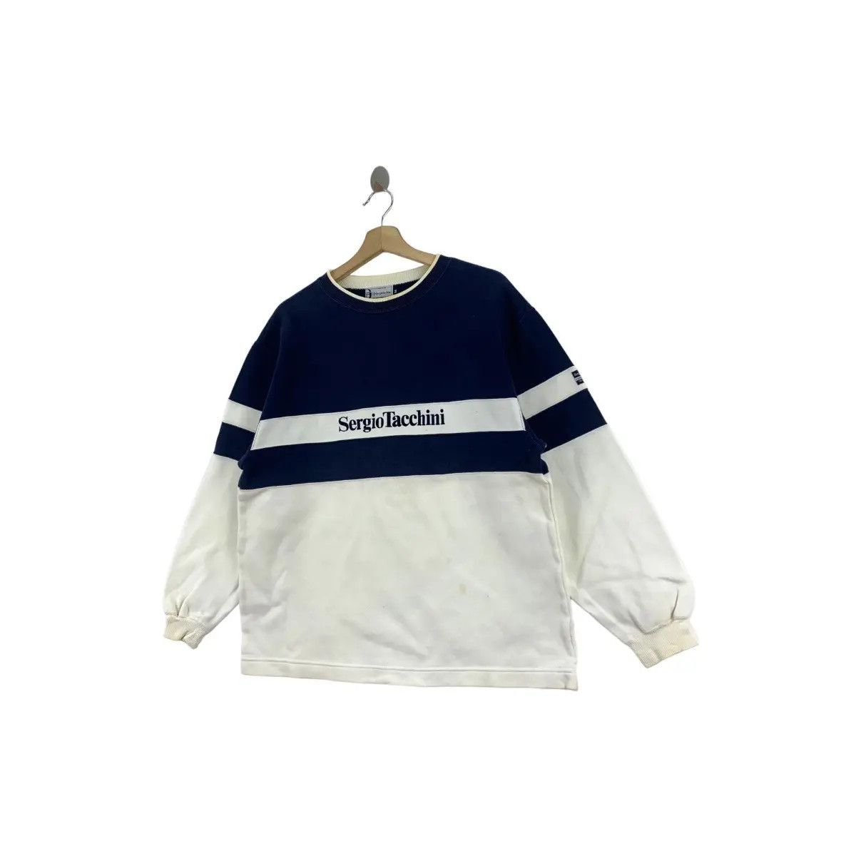 Sergio Tacchini Vintage 90’ SERGIO TACCHINI ITALY Stock Logo Striped Size M / US 6-8 / IT 42-44 - 3 Thumbnail