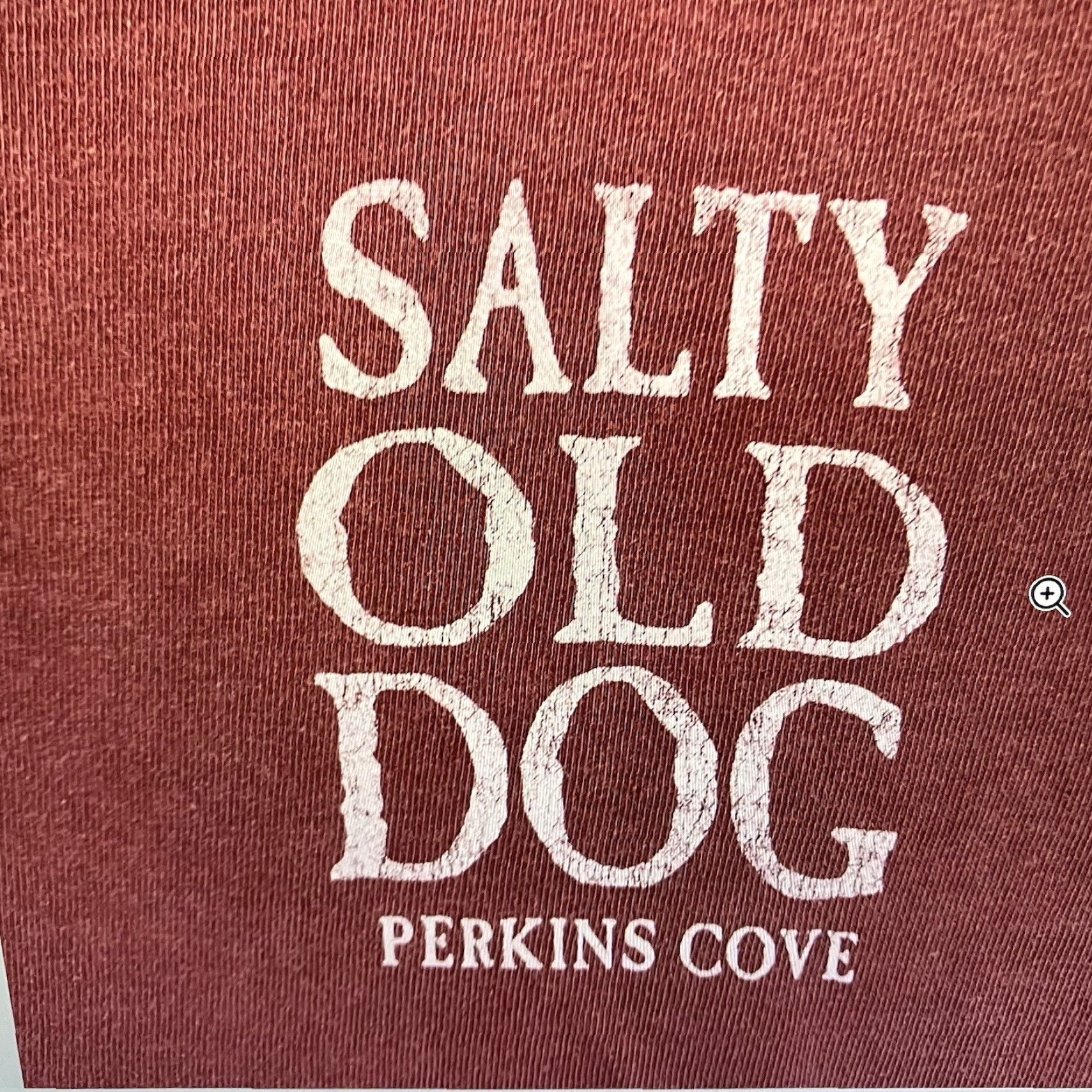 Vintage Vintage Salty Old Dog Perkins Cove T-Shirt Men 2XL Crew Neck Graphic Print Red Cotton Nautical Retro Size US XXL / EU 58 / 5 - 4 Thumbnail