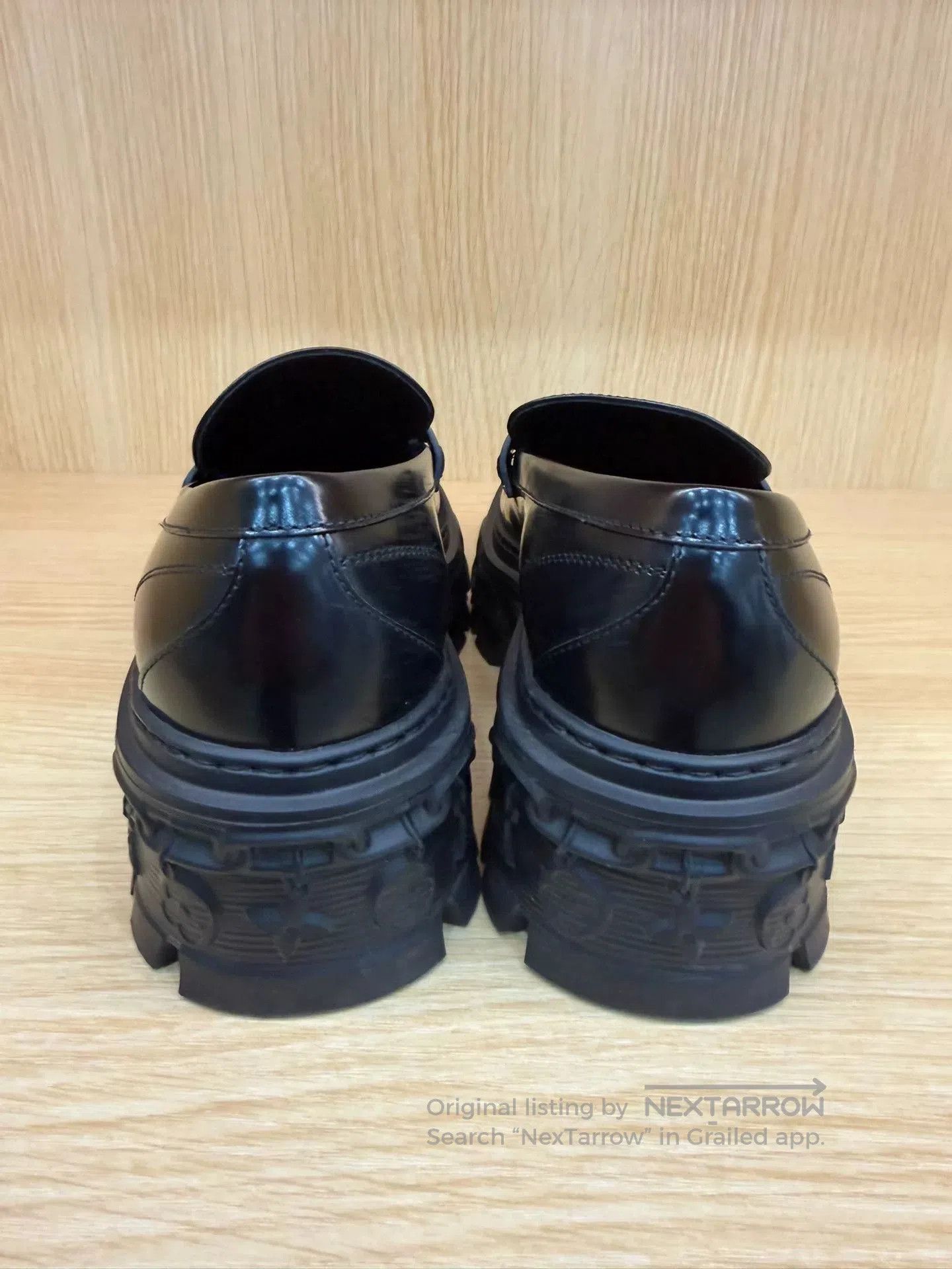 Louis Vuitton LV Record Embossed Loafers. Size US 5 / IT 35 - 5 Thumbnail