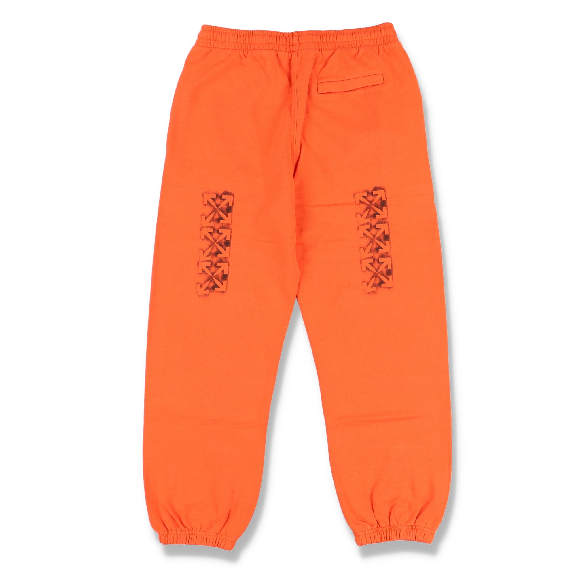 image of Off White Orange Sprayed Arrows Logo Sweatpants, Men's (Size 38)