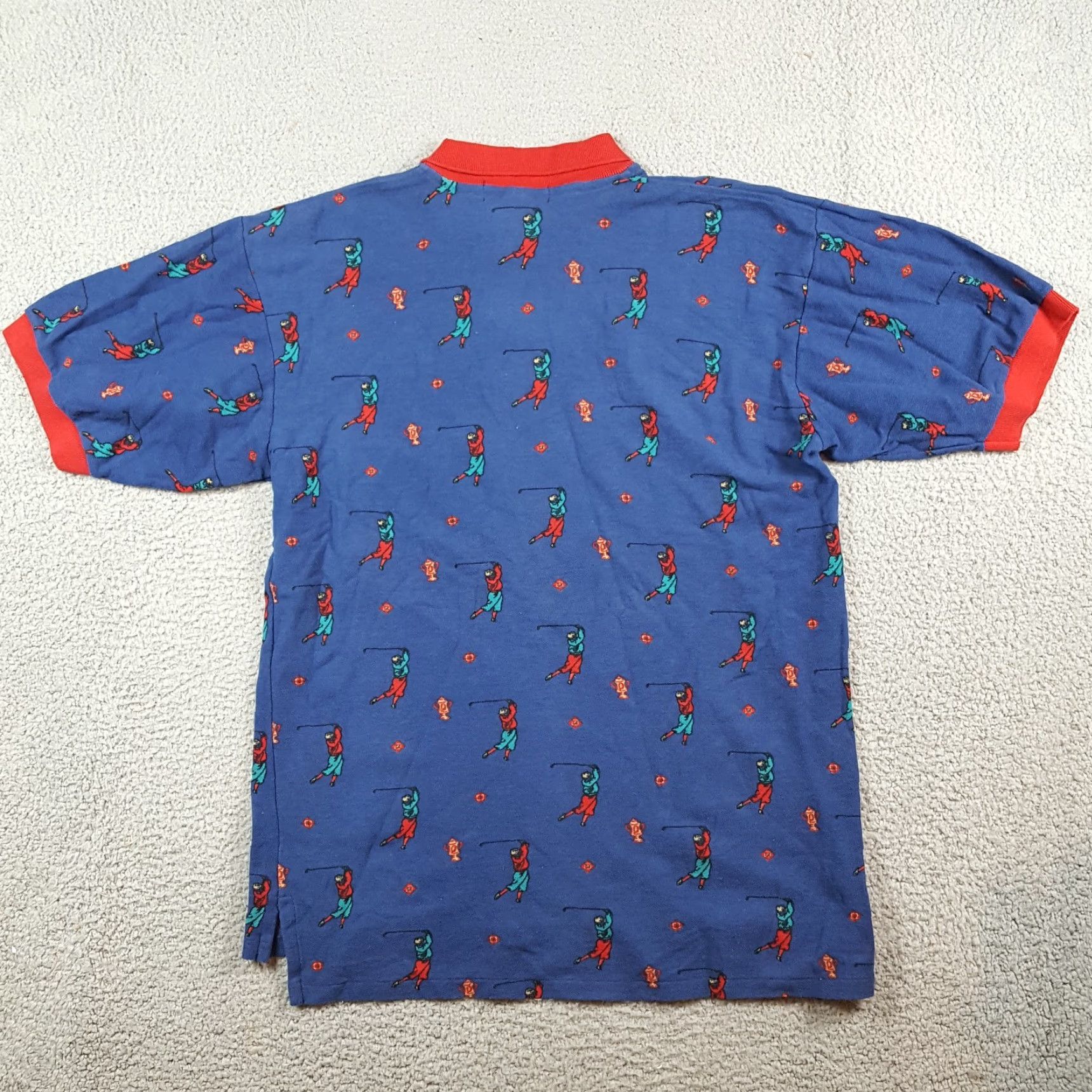 Vintage VINTAGE Southport Polo Shirt Golf Trophy USA Men’s Size M Blue 90s Preppy Casual Short Sleeve Button Collar Knit Cotton Shirt Mens Size US M / EU 48-50 / 2 - 3 Thumbnail
