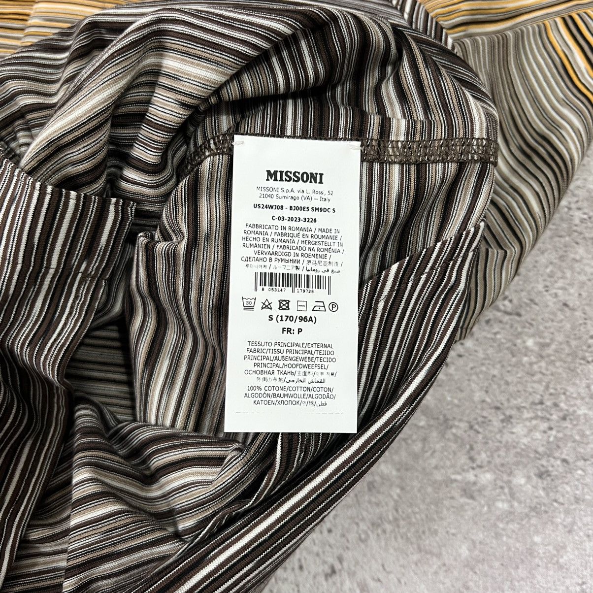 Missoni NWT Missoni Gradient Stripe Long Sleeve Shirt S (Fits M) Size US S / EU 44-46 / 1 - 5 Thumbnail