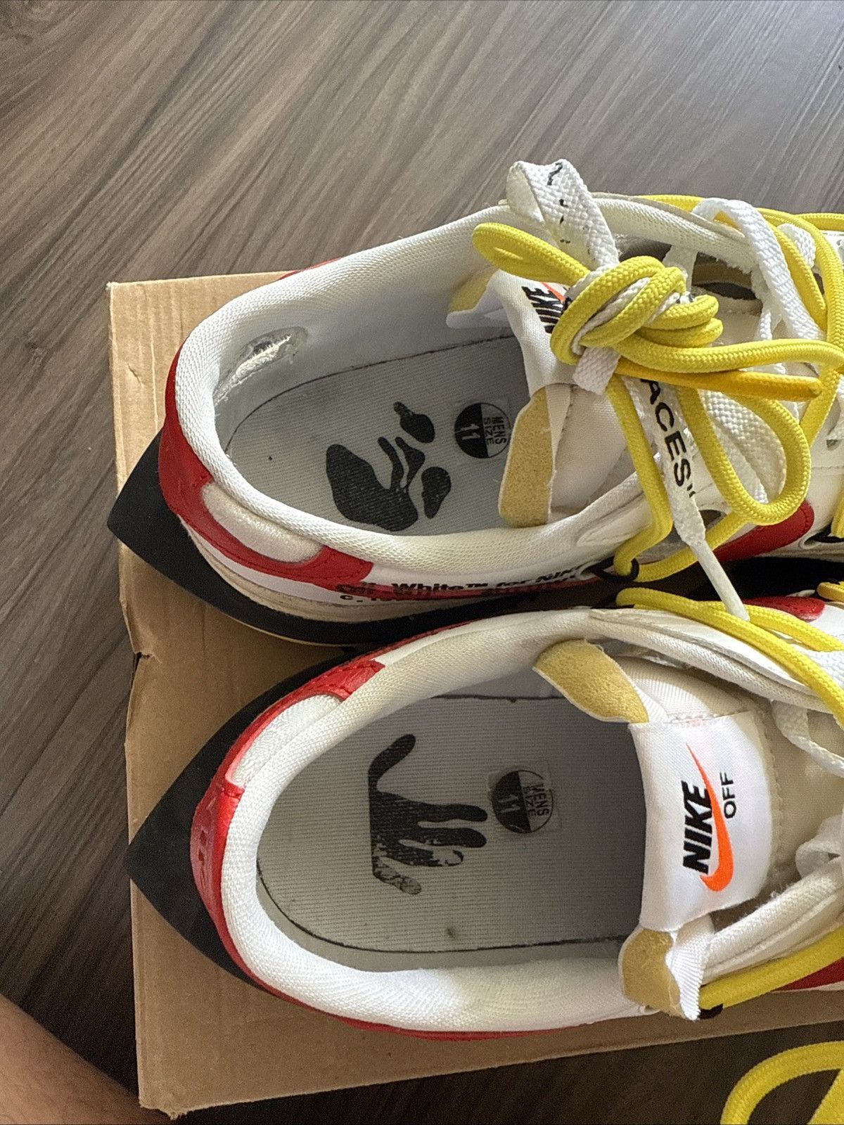 Nike Nike Off-White Blazer Low White University Red Size 11 Size US 11 / EU 44 - 4 Thumbnail