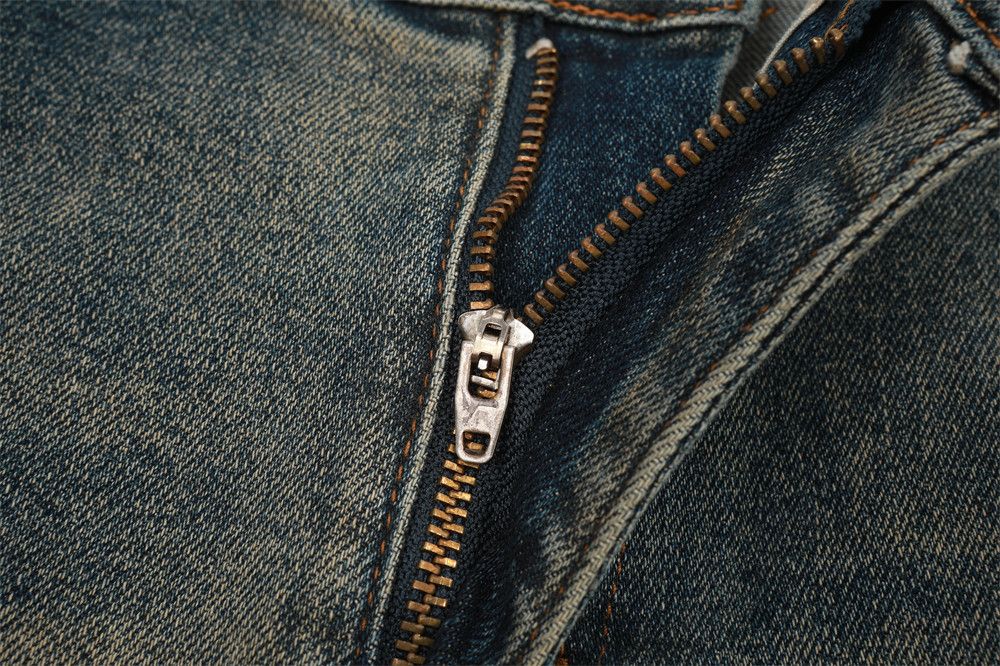 Japanese Brand High street vintage washed distressed flared jeans y2k Size US 32 / EU 48 - 4 Thumbnail