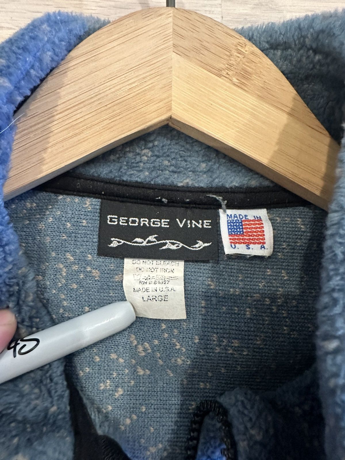Vintage Vintage Fleece 90s George Vine Landscape AOP Size Large Size US L / EU 52-54 / 3 - 5 Thumbnail