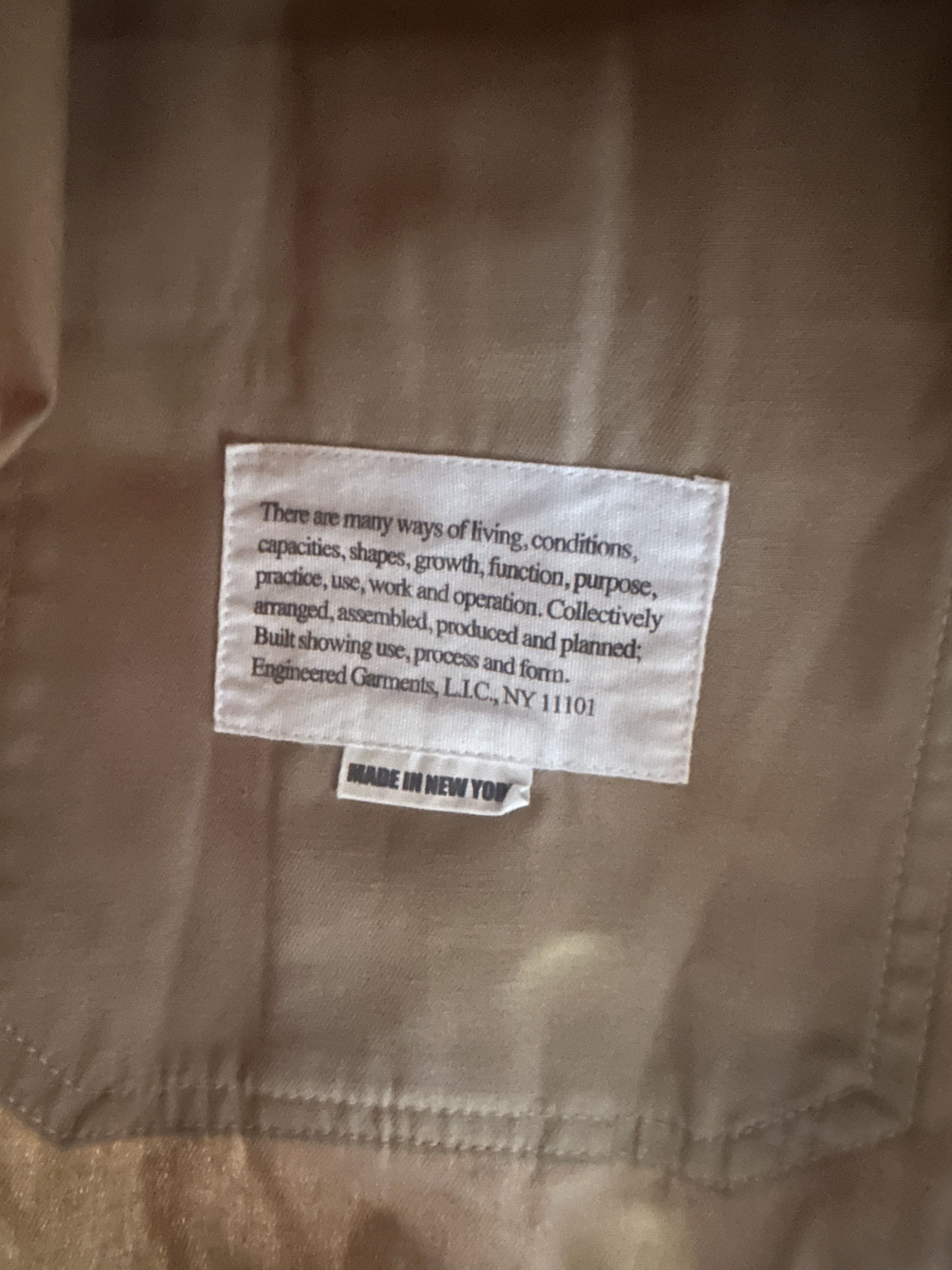 Engineered Garments A-1 Jacket - Khaki Animal Print Cotton Flat Twill Size US L / EU 52-54 / 3 - 4 Thumbnail