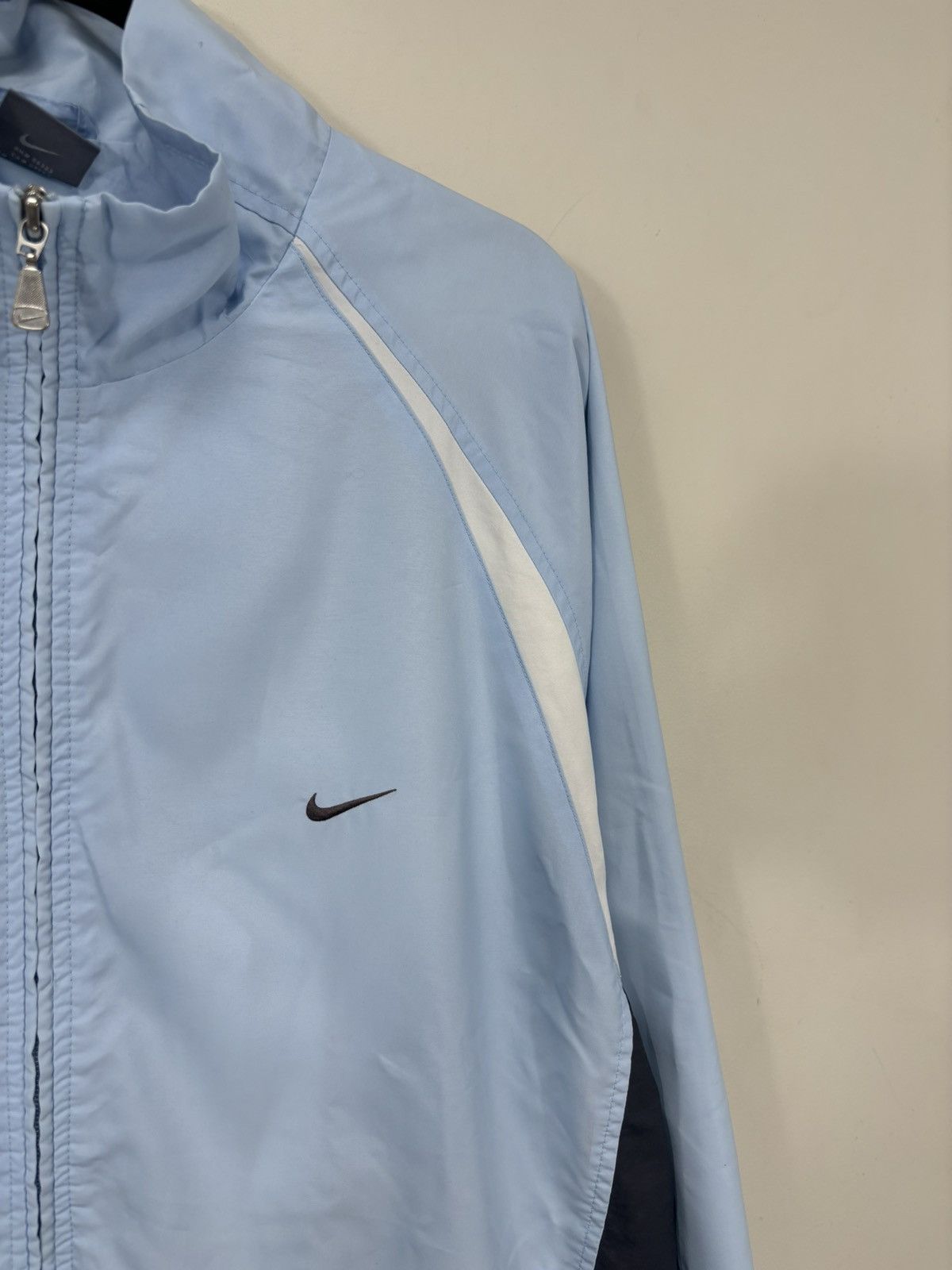 Nike Vintage Nike Y2K Baby Blue Retro Swoosh Hype Track Jacket Size US XXL / EU 58 / 5 - 5 Thumbnail